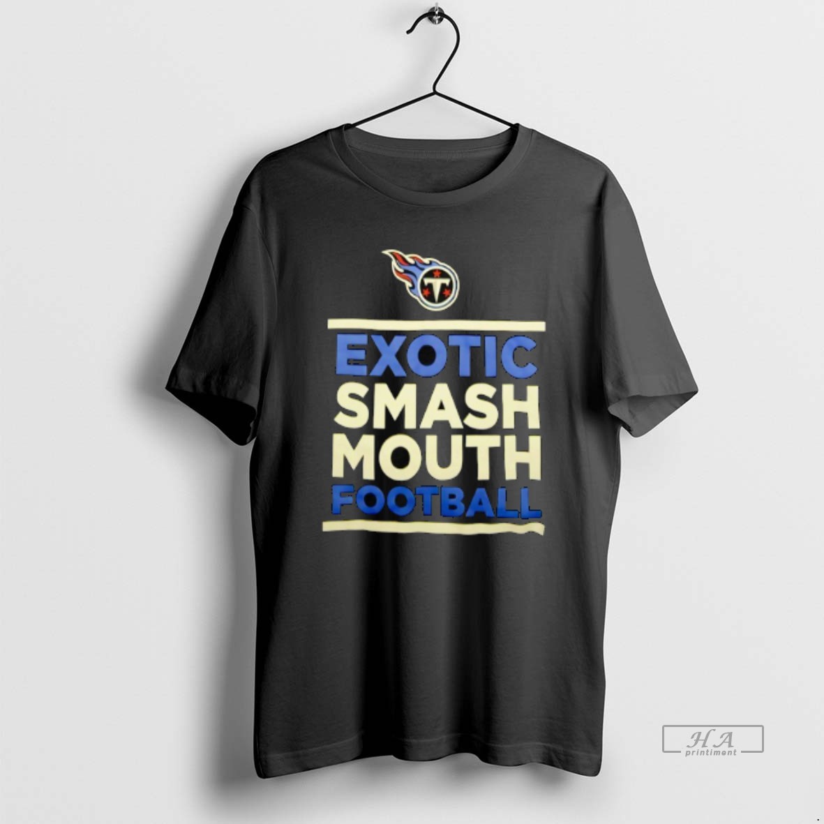 Official Tennessee Titans Exotic Smash Mouth Football T Shirt