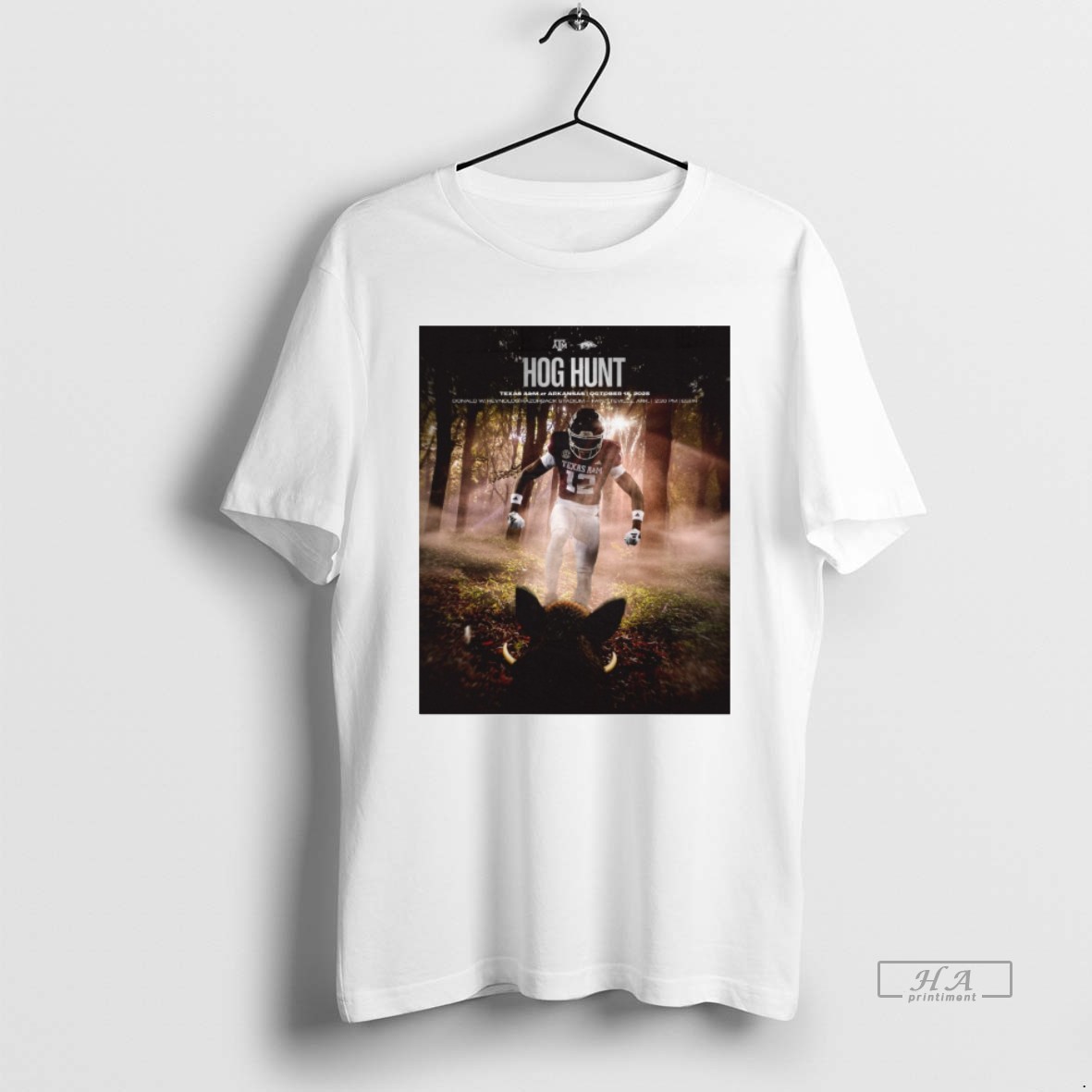 Official Texas Am At Arkansas Hog Hunt October 18 2025 Donald W Shirt