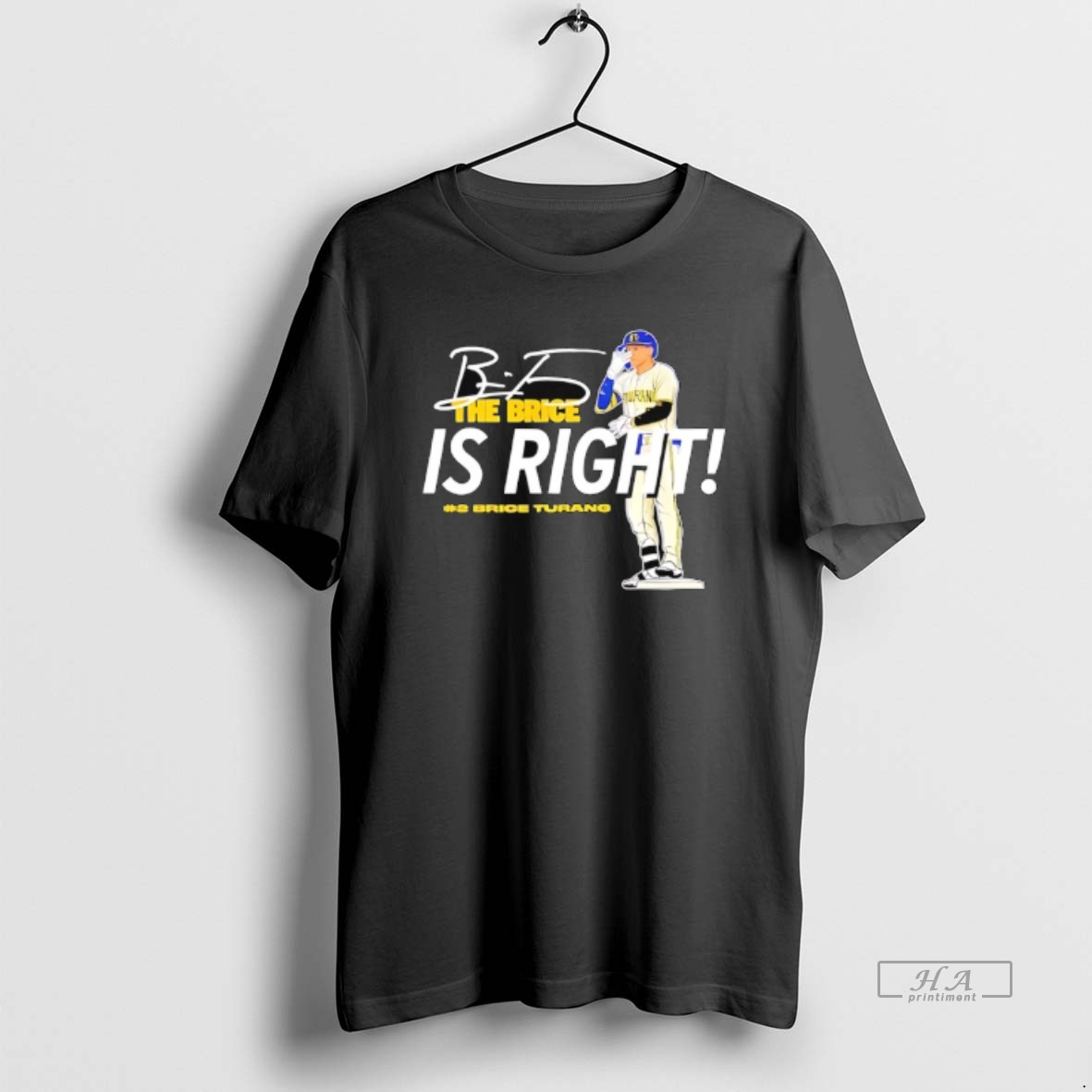 Official The Brice Is Right Milwaukee Brewers Baseball Hash 2 Brice Turang Signature T Shirt