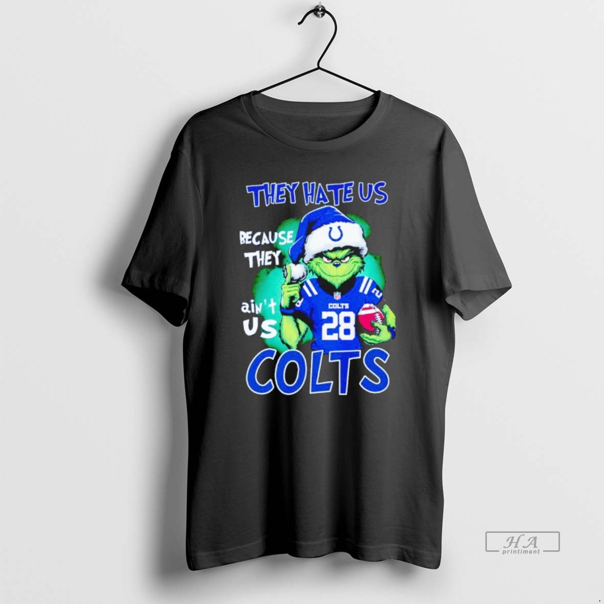 Official The Grinch They Hate Us Because They Aint Us Indianapolis Colts Shirt