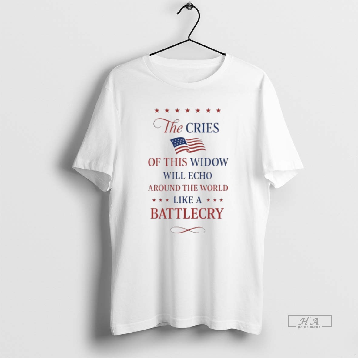 Official The Cries Of This Widow Will Echo Around The World Like A Battlecry Erika Kirk Shirt