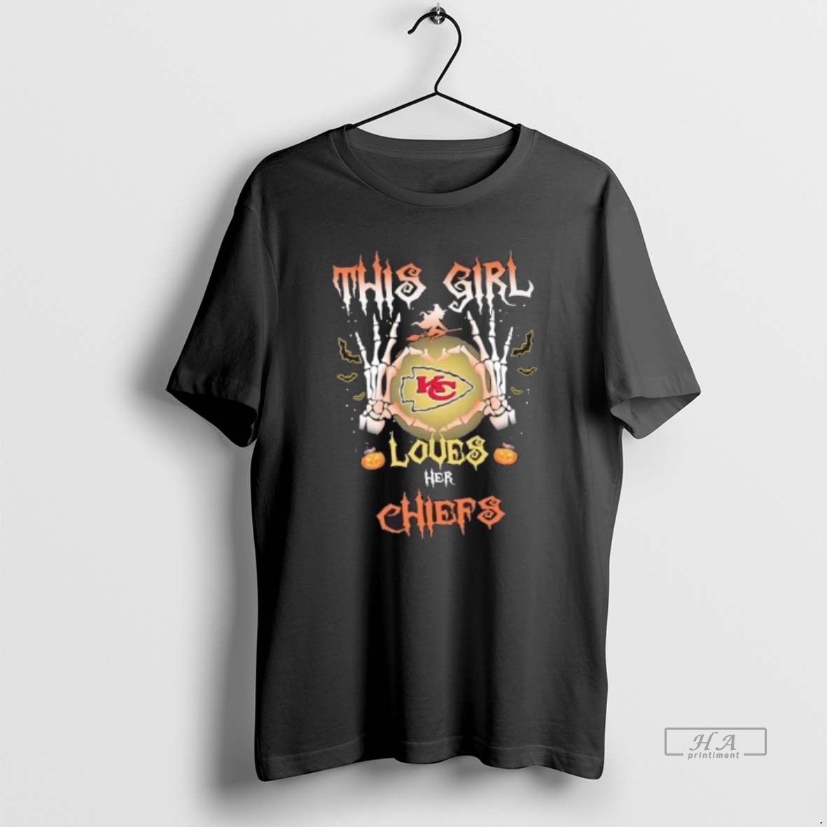 Official This Girl Loves Her Kansas City Chiefs Football Halloween Shirt