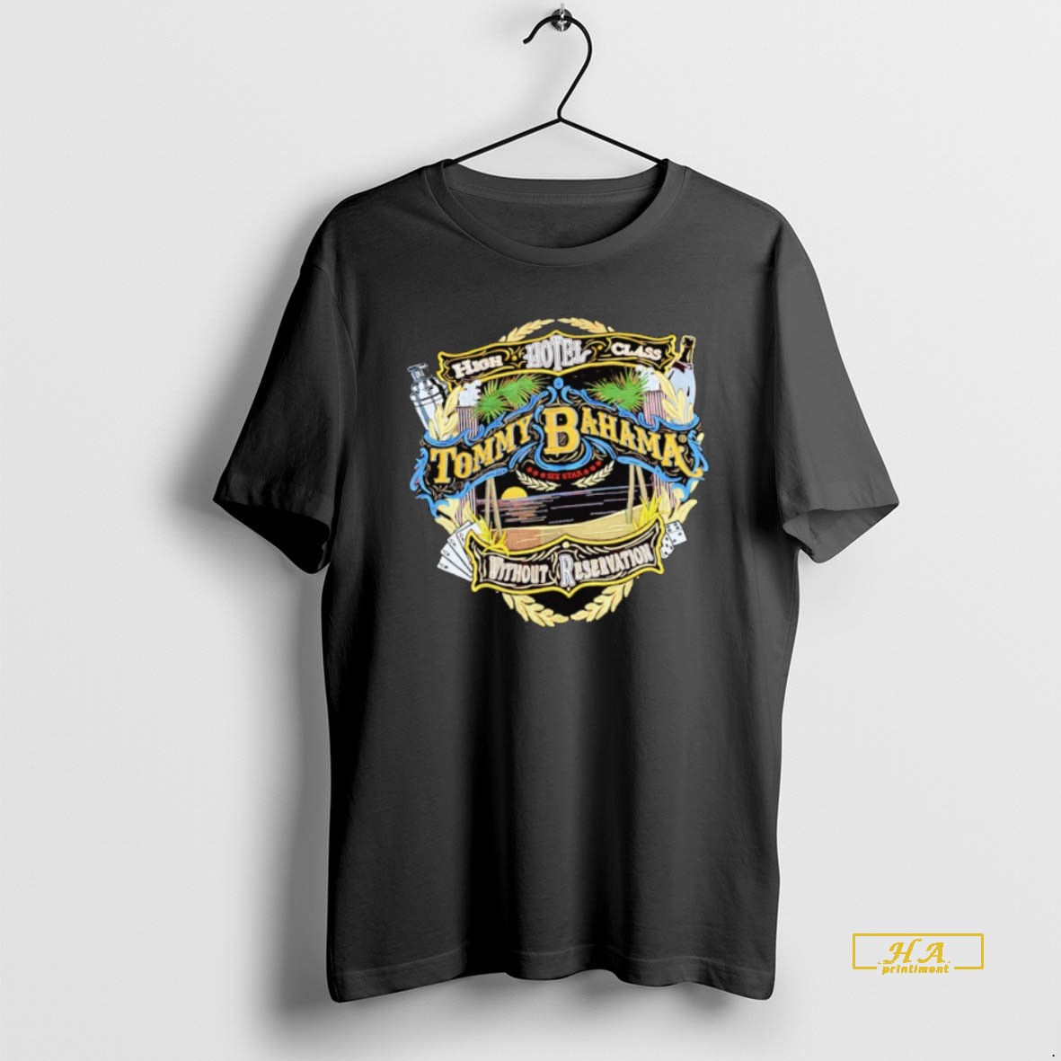 Official Tommy Bahama High Class Hotel Without Reservation Shirt