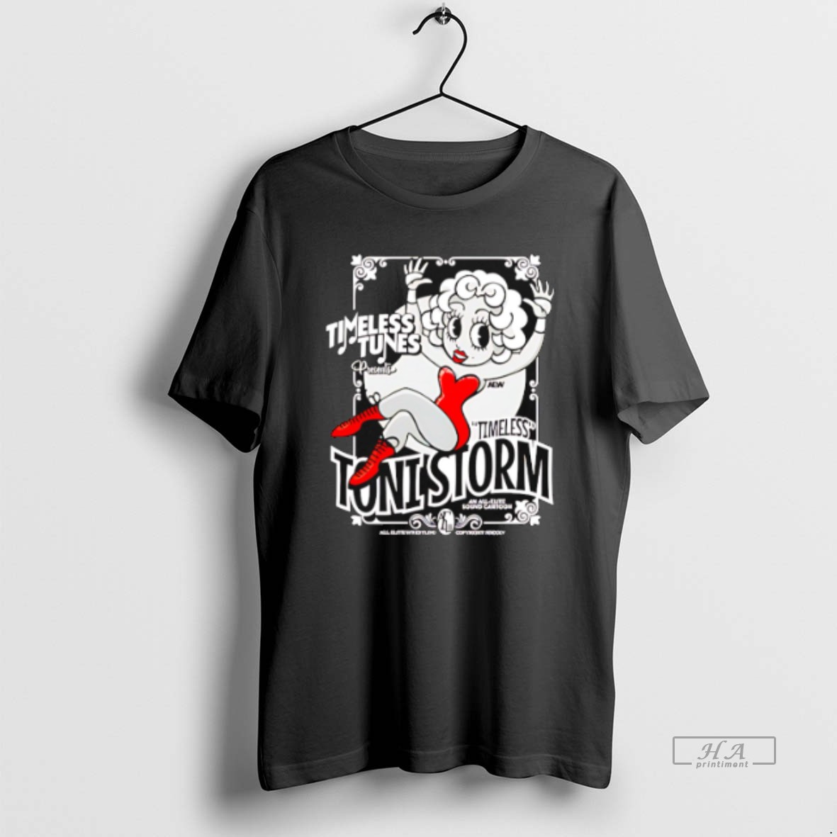 Official Toni Storm Timeless Tunes Aew Cartoon Shirt