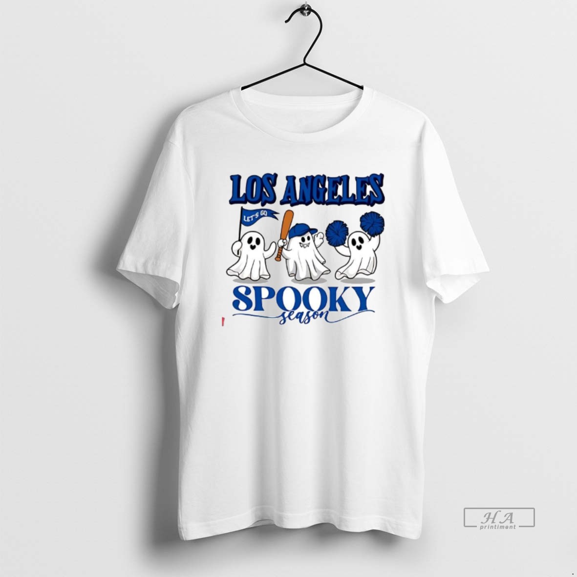 Official Top Los Angeles Baseball Blue Team Spooky Season Cute T Shirt