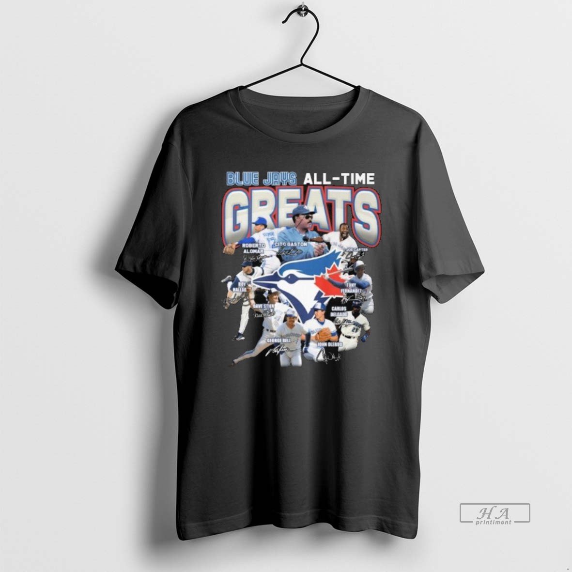 Official Toronto Blue Jays All Time Greats Players Signatures 2025 Long Sleve Shirt