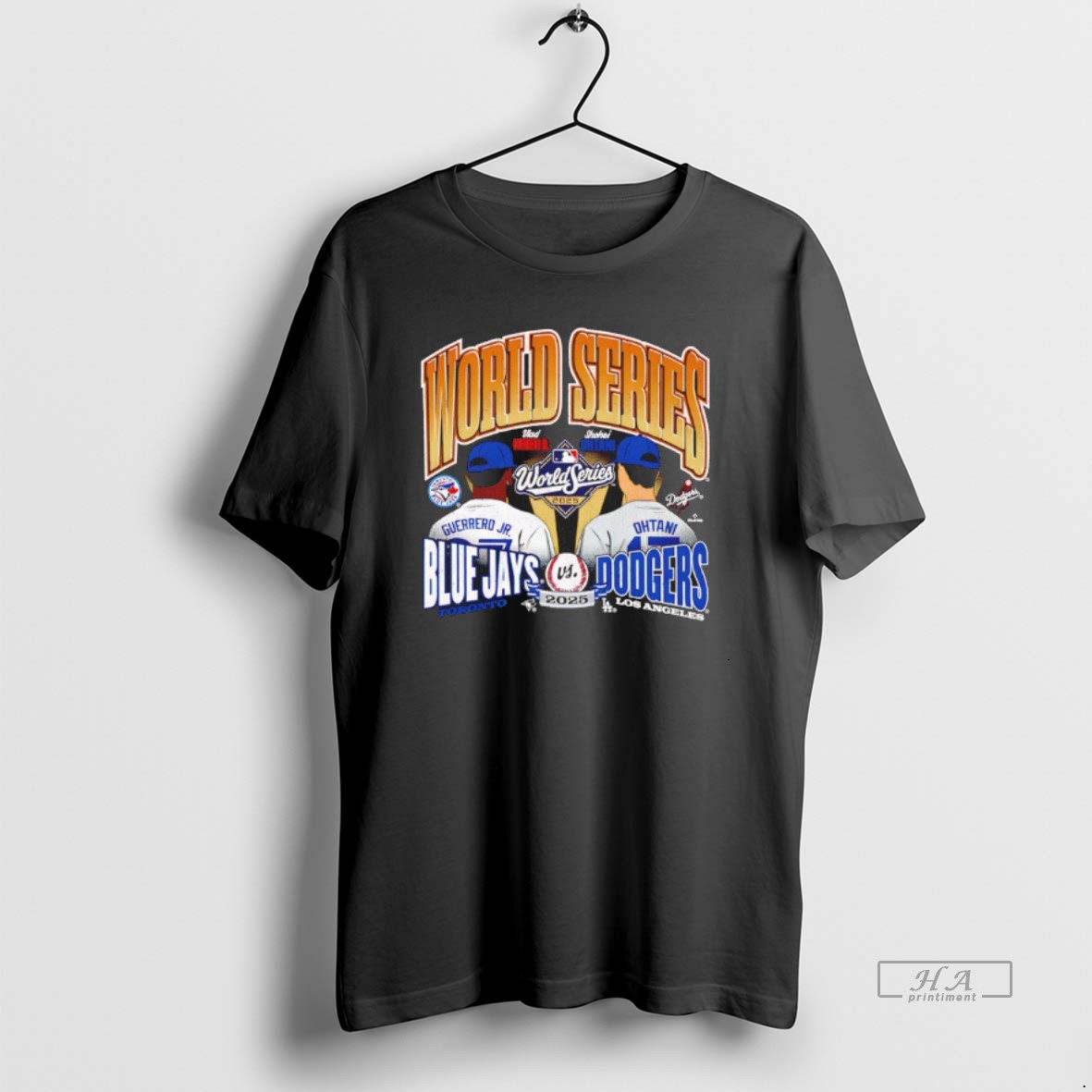 Official Toronto Blue Jays Vs Los Angeles Dodgers 2025 World Series Dueling Shirt