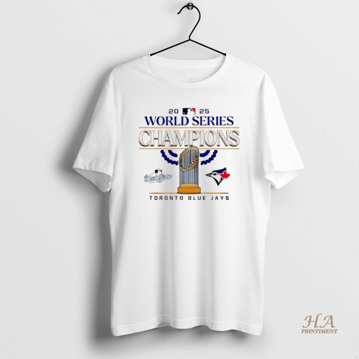 Official Toronto Jays 2025 World Series Champions Trophy Shirt