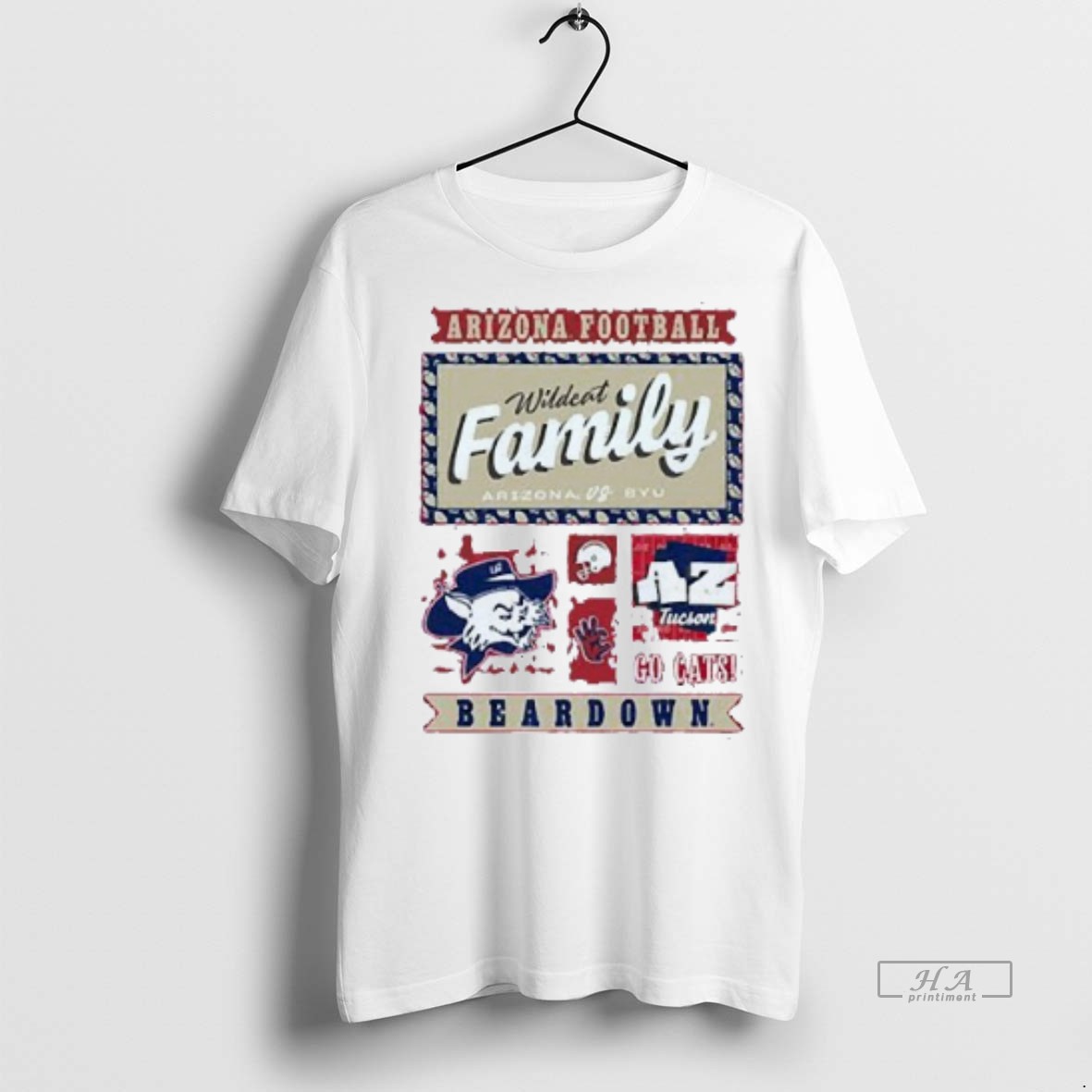 Official Trendy Arizona Wildcats Game Day 2025 Family Weekend Beardown Mens White Tee Tee Sweater Hoodie
