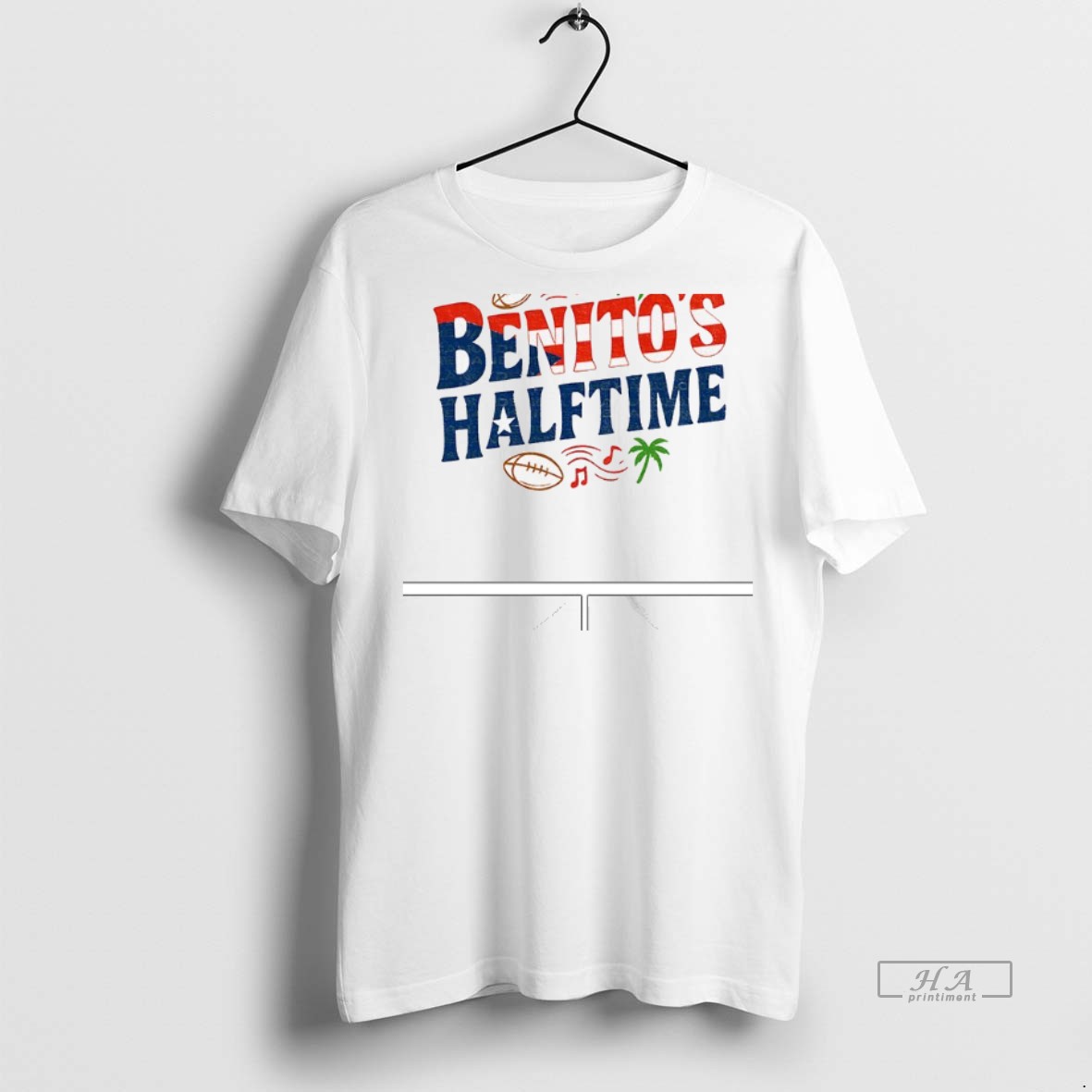 Official Trendy Bad Bunny Super Bowl Only Here For Benitos Halftime Tee Sweater Hoodie