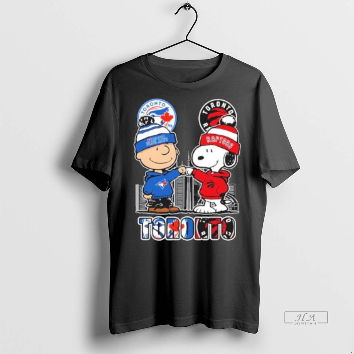 Official Trendy Blue Jays Vs Raptors Snoopy Fist Bump Charlie Brown Tee Sweater Hoodie