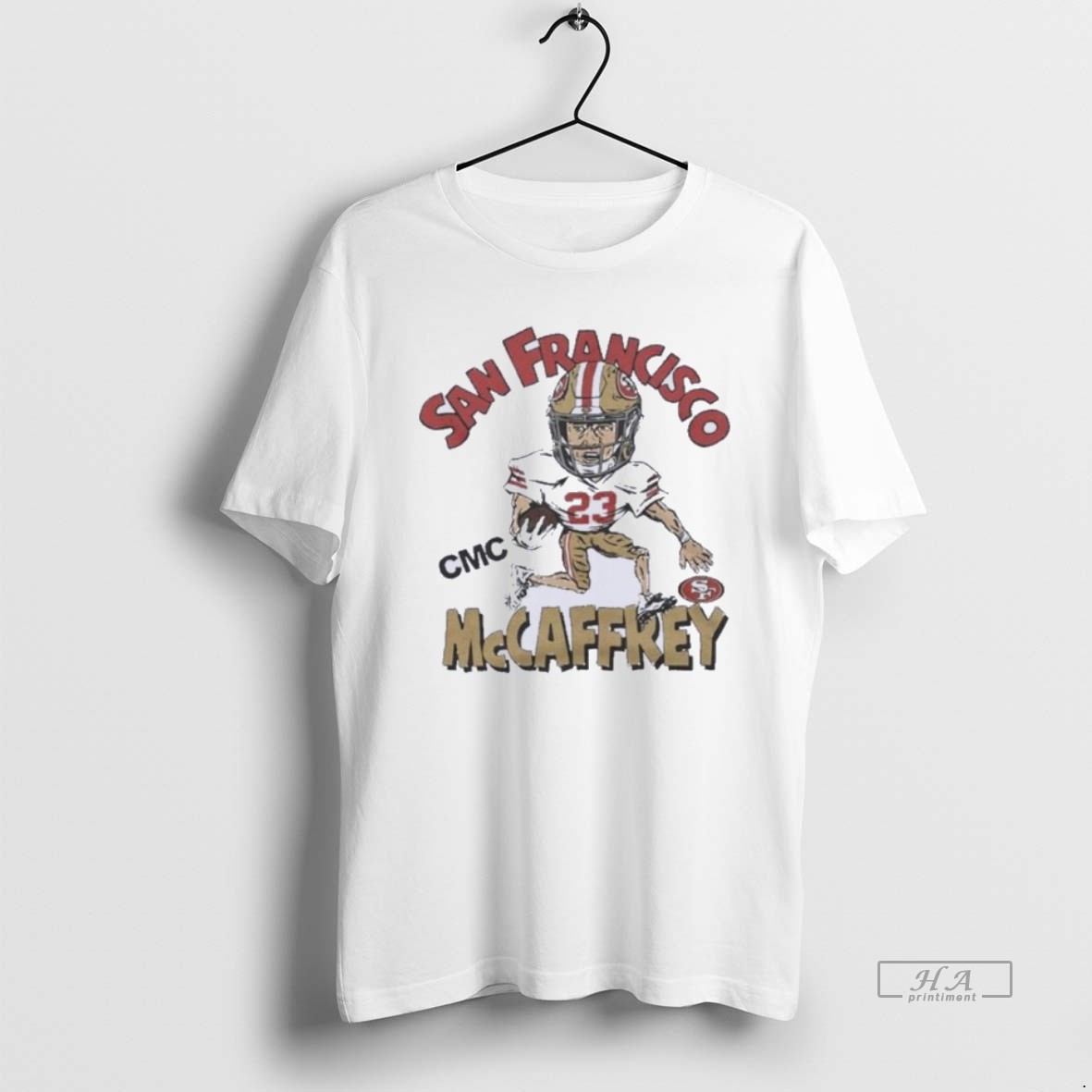 Official Trendy Cmc San Francisco 49ers Christian Mccaffrey Caricature Tee Shirt