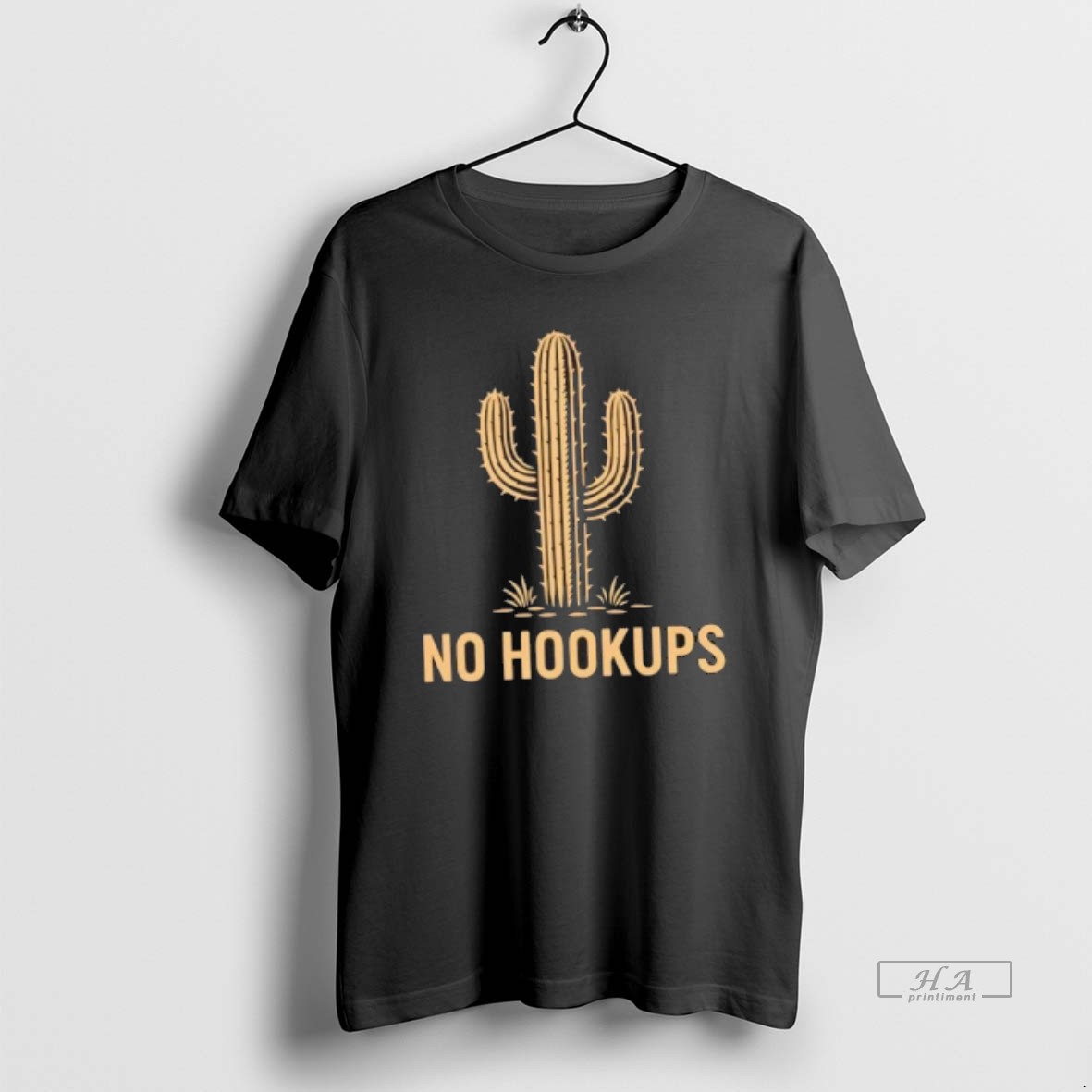 Official Trendy Cactus Says No Hookups Tee Shirt
