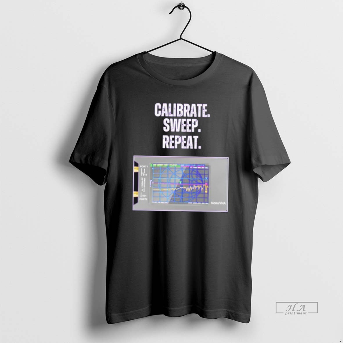 Official Trendy Calibrate Sweep Repeat Nanovna Tee Shirt
