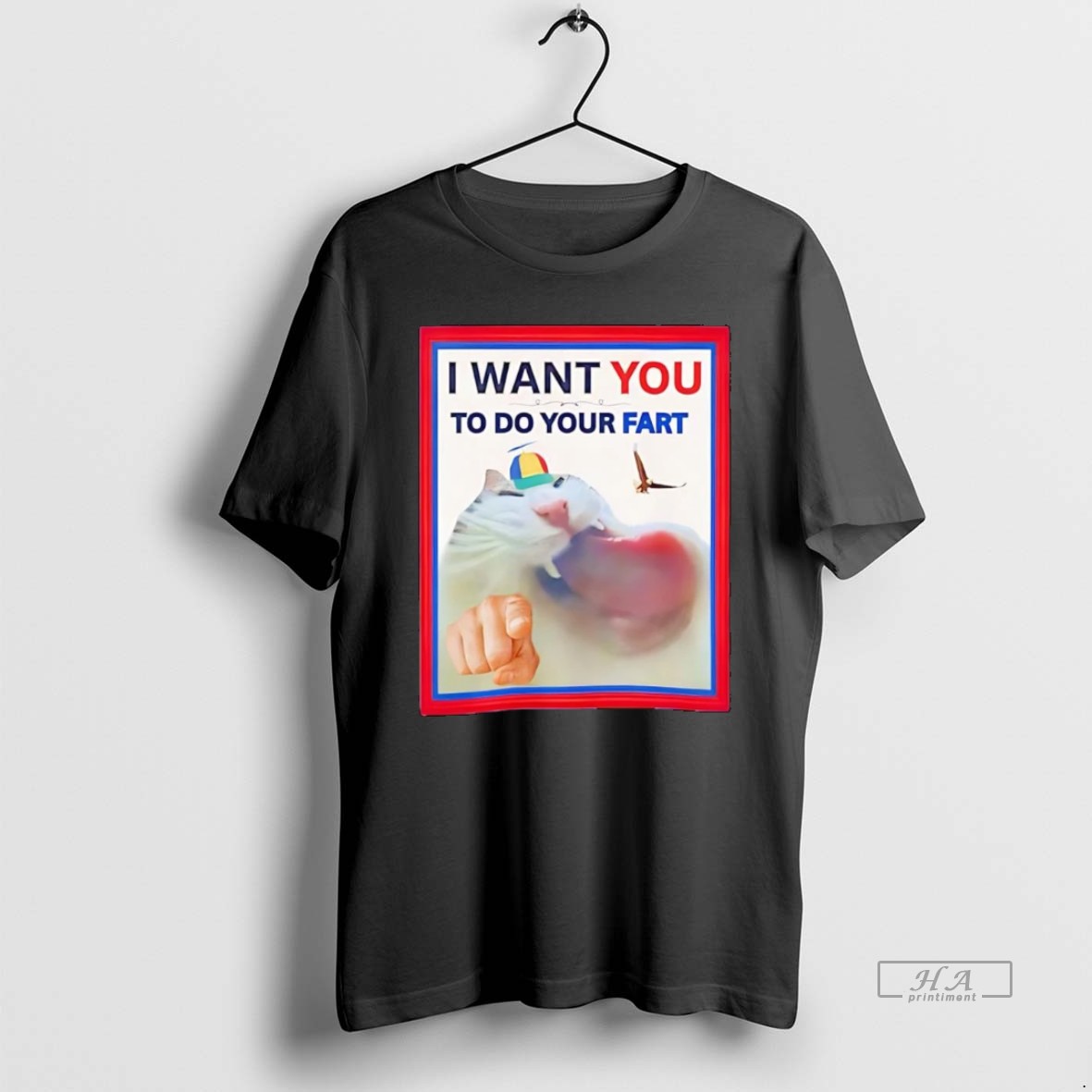 Official Trendy Cat I Want You To Do Your Fart Tee Shirt