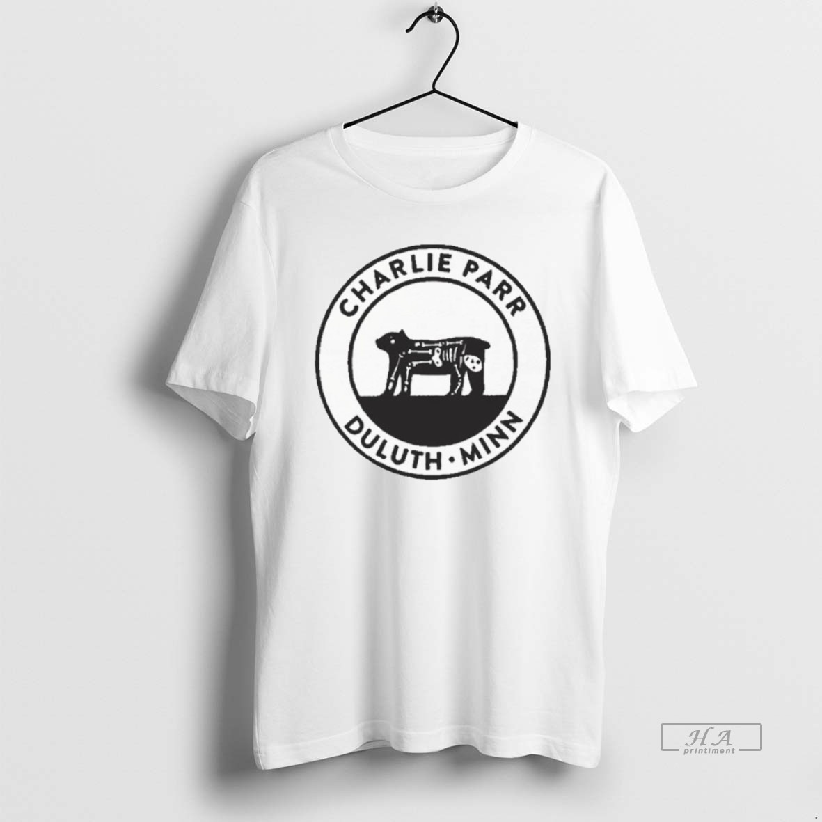 Official Trendy Charlie Parr Duluth Minn Bear Bones Tee Shirt