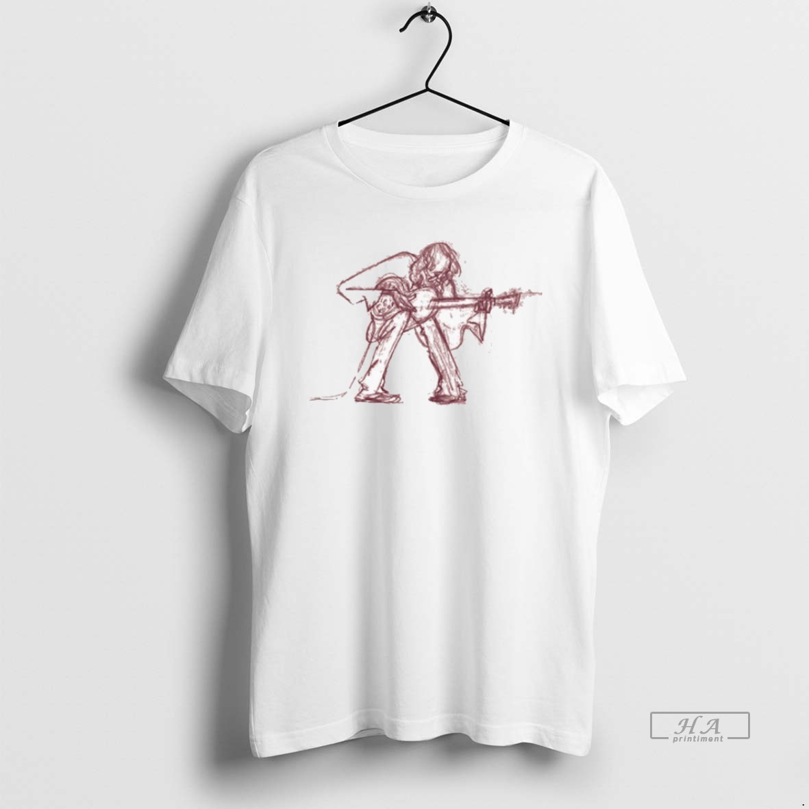 Official Trendy Charlie Parr Pencil Sketch Tee Shirt