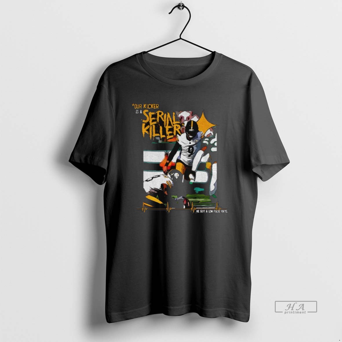 Official Trendy Chris Boswell Pittsburgh Steelers Our Kicker Is A Serial Killer He Got A Low Pulse Rate Tee Shirt