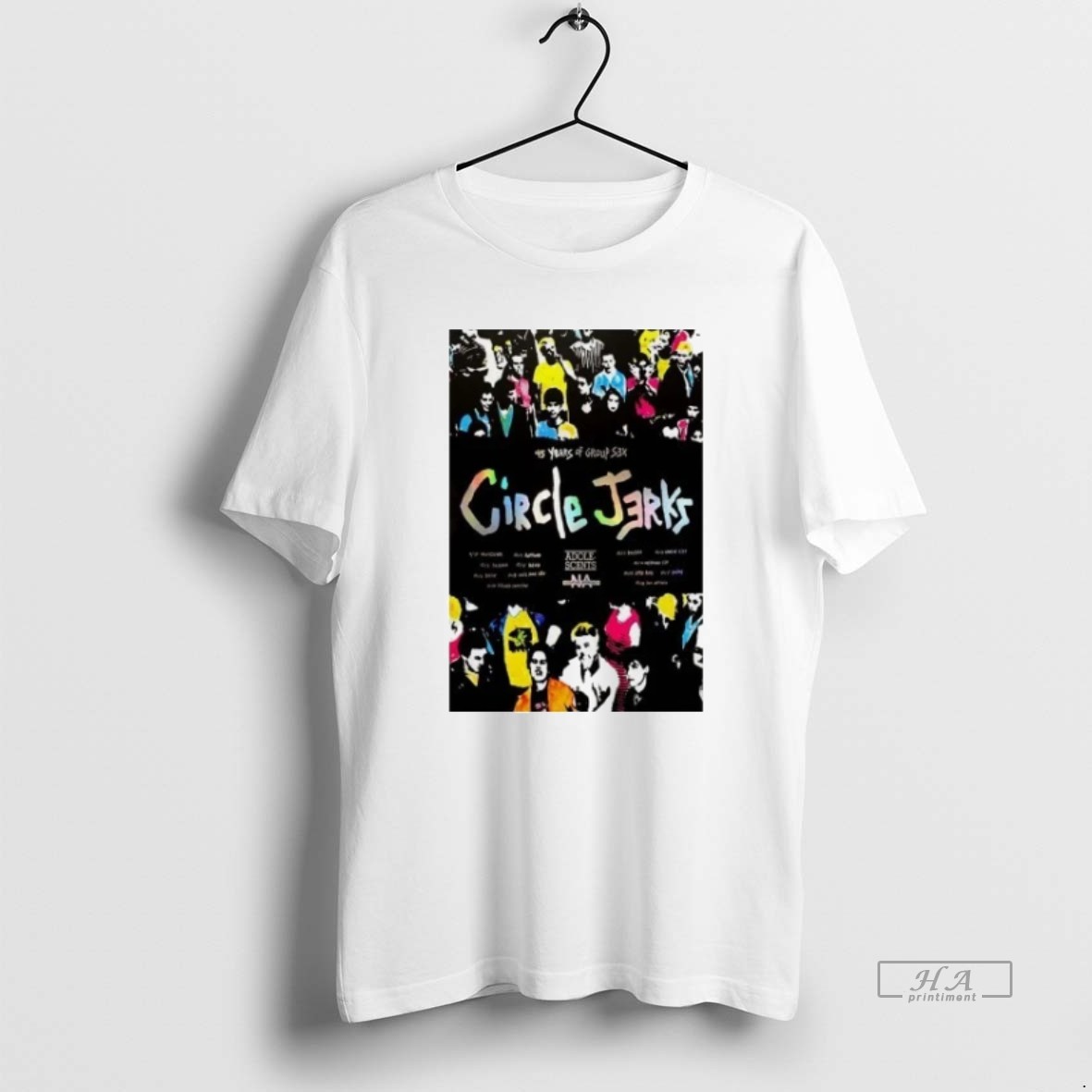 Official Trendy Circle Jerks Group Sex 45 Year Tour 2025 Tee Shirt