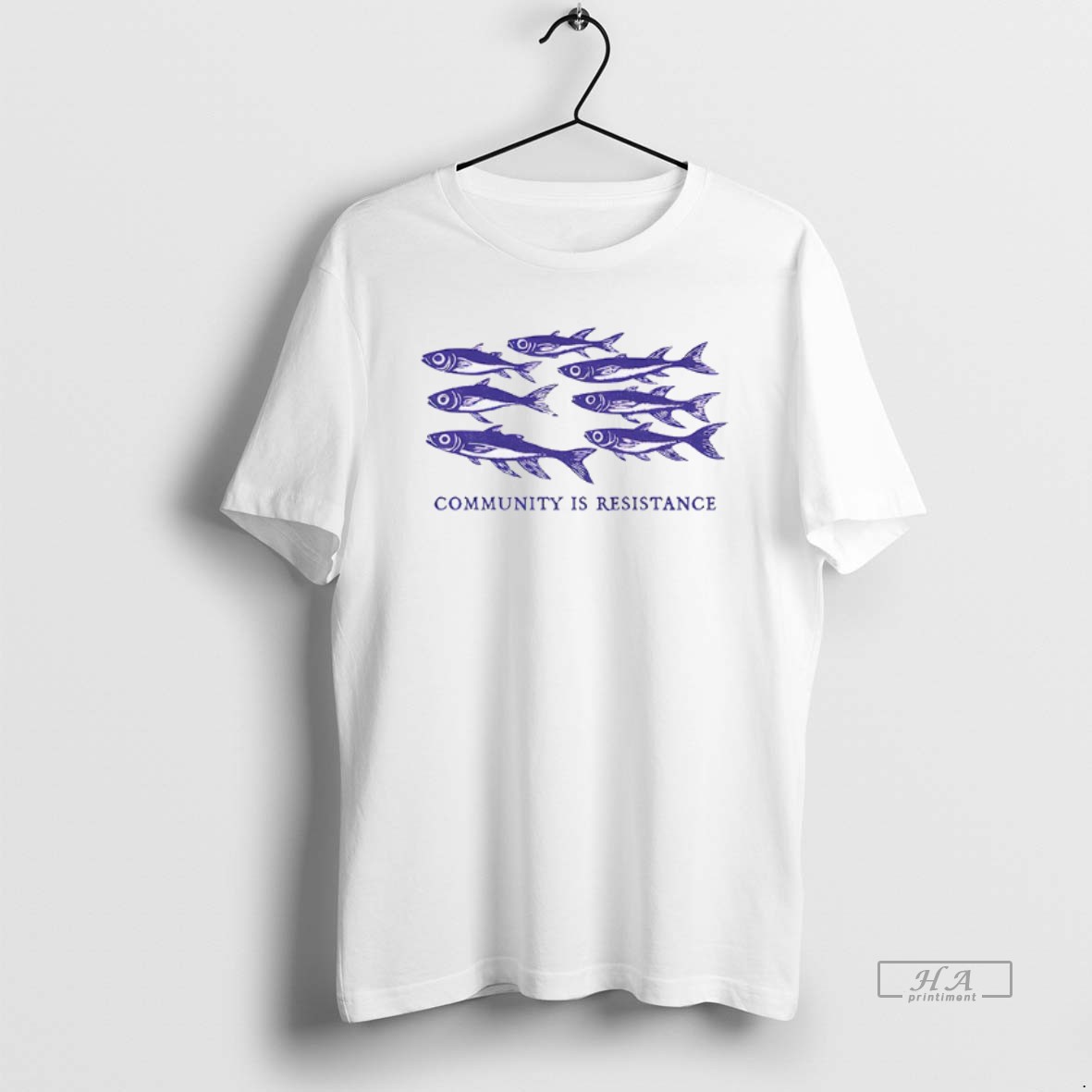 Official Trendy Community Is Resistance Fishes Tee Shirt