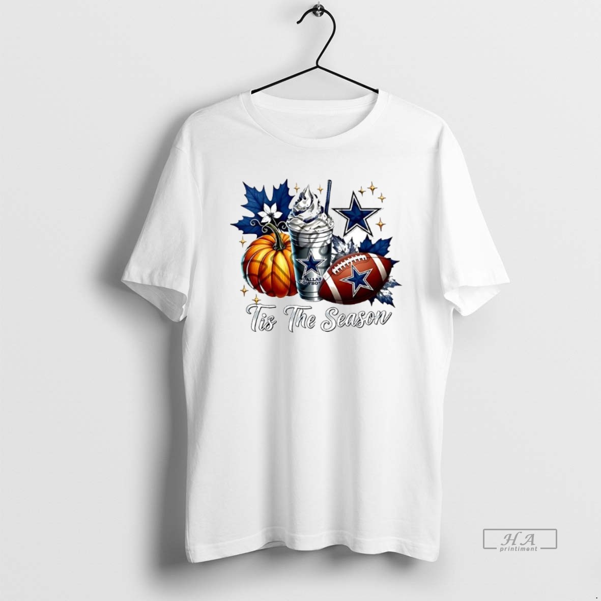 Official Trendy Dallas Cowboys Tis The Season Halloween Tee Shirt