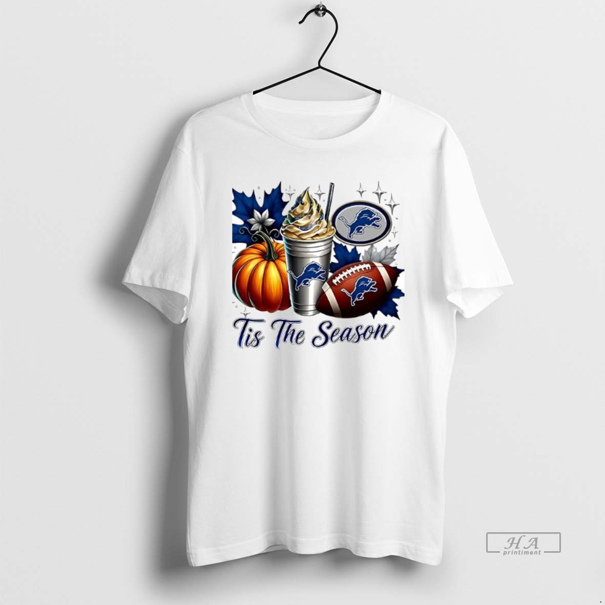 Official Trendy Detroit Lions Tis The Season Halloween Tee Shirt