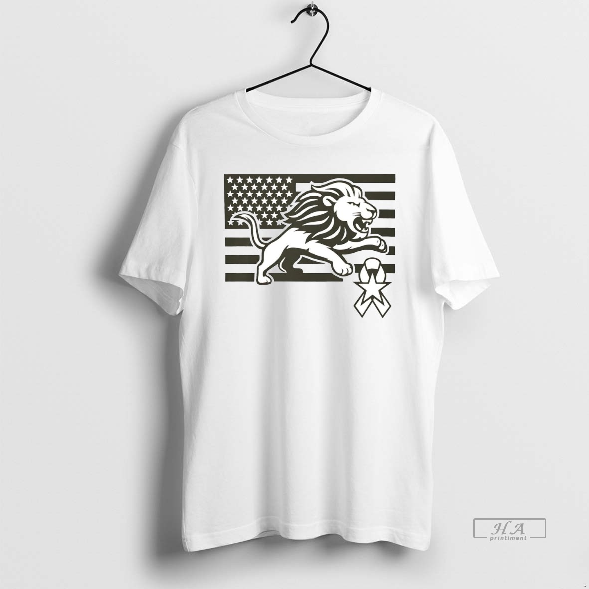 Official Trendy Detroit Lions Military Veteran Tee Shirt