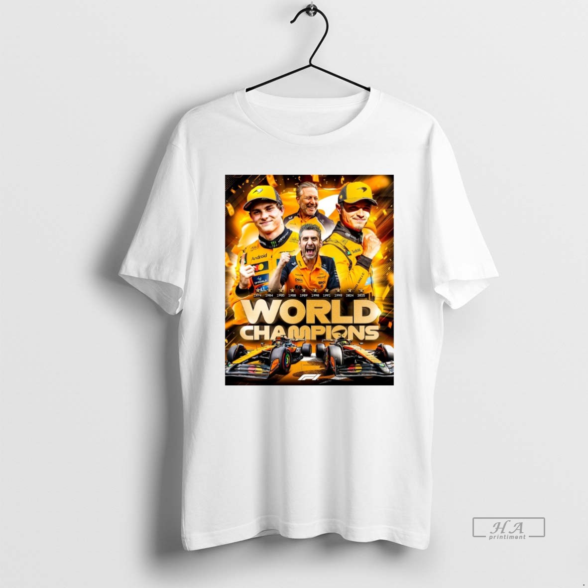 Official Trendy F1 World Champions Mclaren Are The 2025 Constructors Champions Tee Shirt