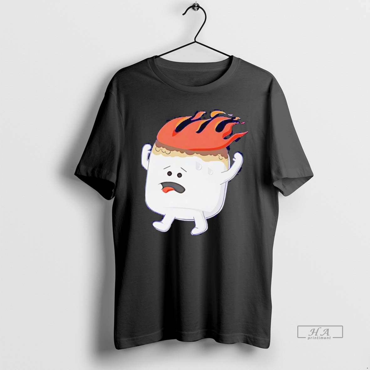 Official Trendy Flaming Marshmallow Tee Shirt