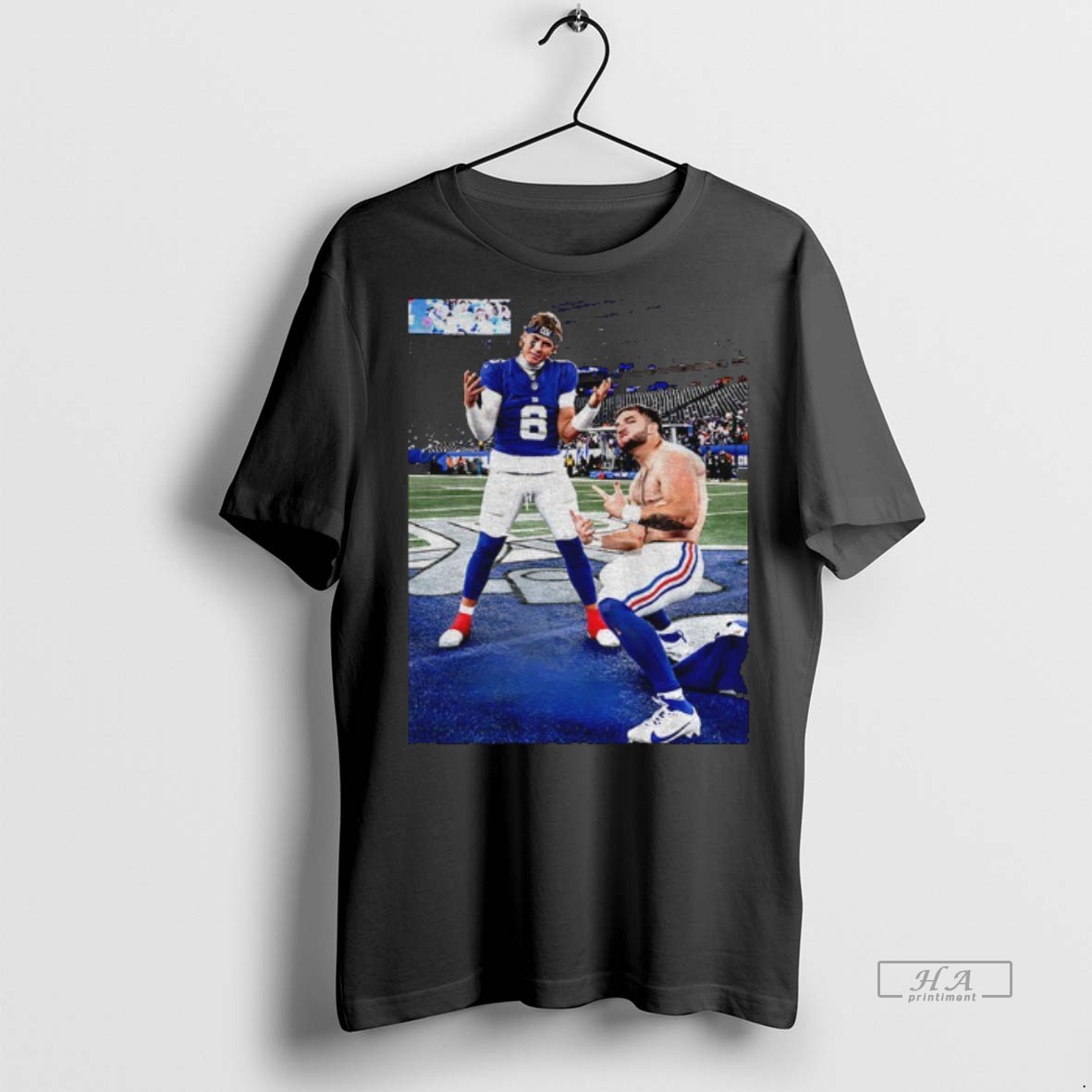 Official Trendy Giants Jaxson Dart Cam Skattebo Celebration Pose Nfl 2025 Ny Giants Tee Sweater Hoodie