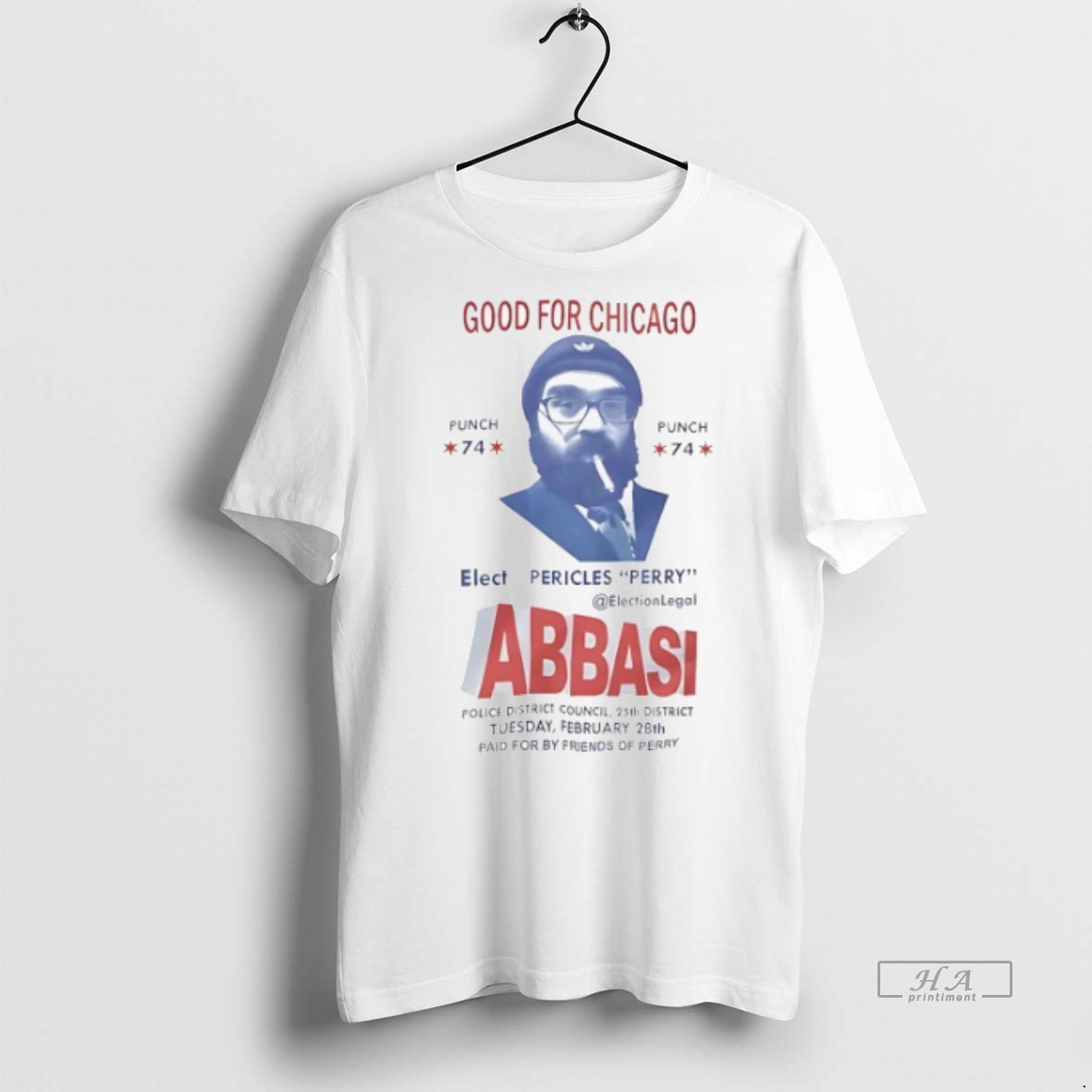 Official Trendy Good For Chicago Abbaasi Elect Pericles Perry Tee Sweater Hoodie
