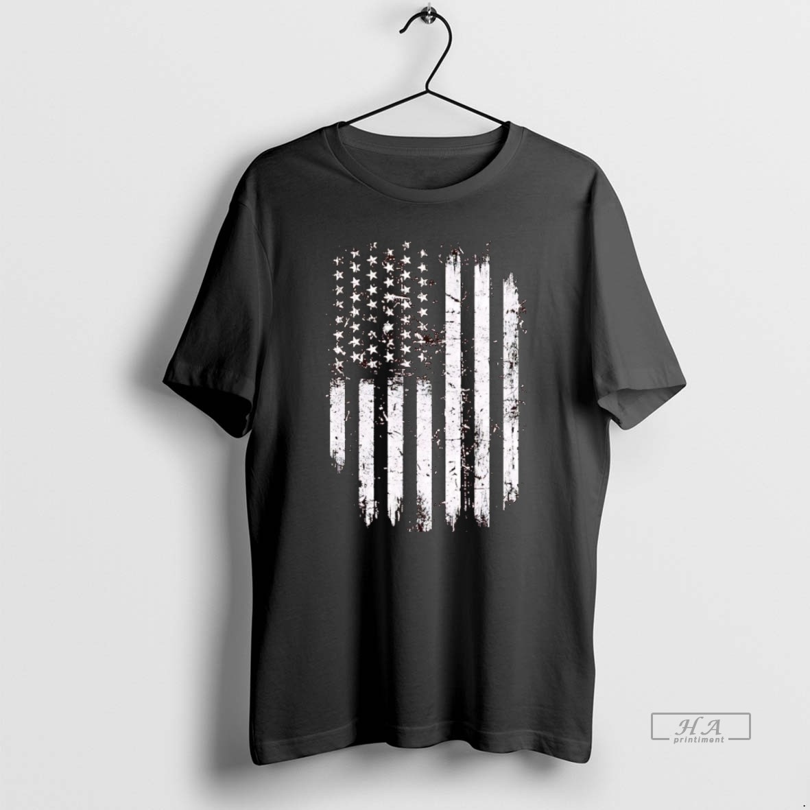 Official Trendy Grunge Usa Flag Tee Shirt