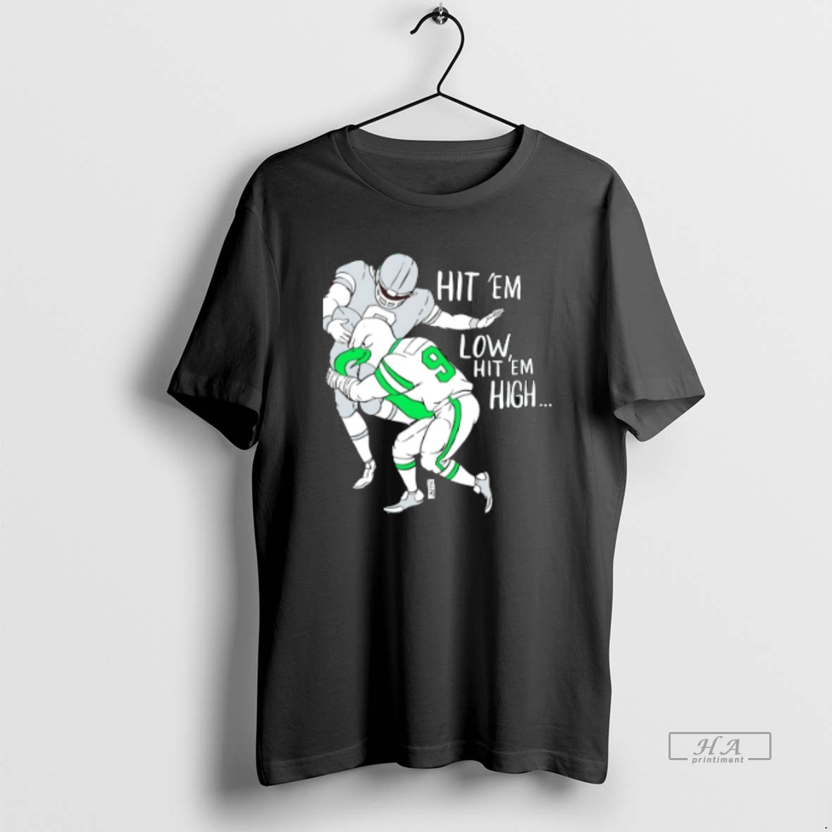 Official Trendy Hit Em Low Youth Philadelphia Eagles Tee Shirt
