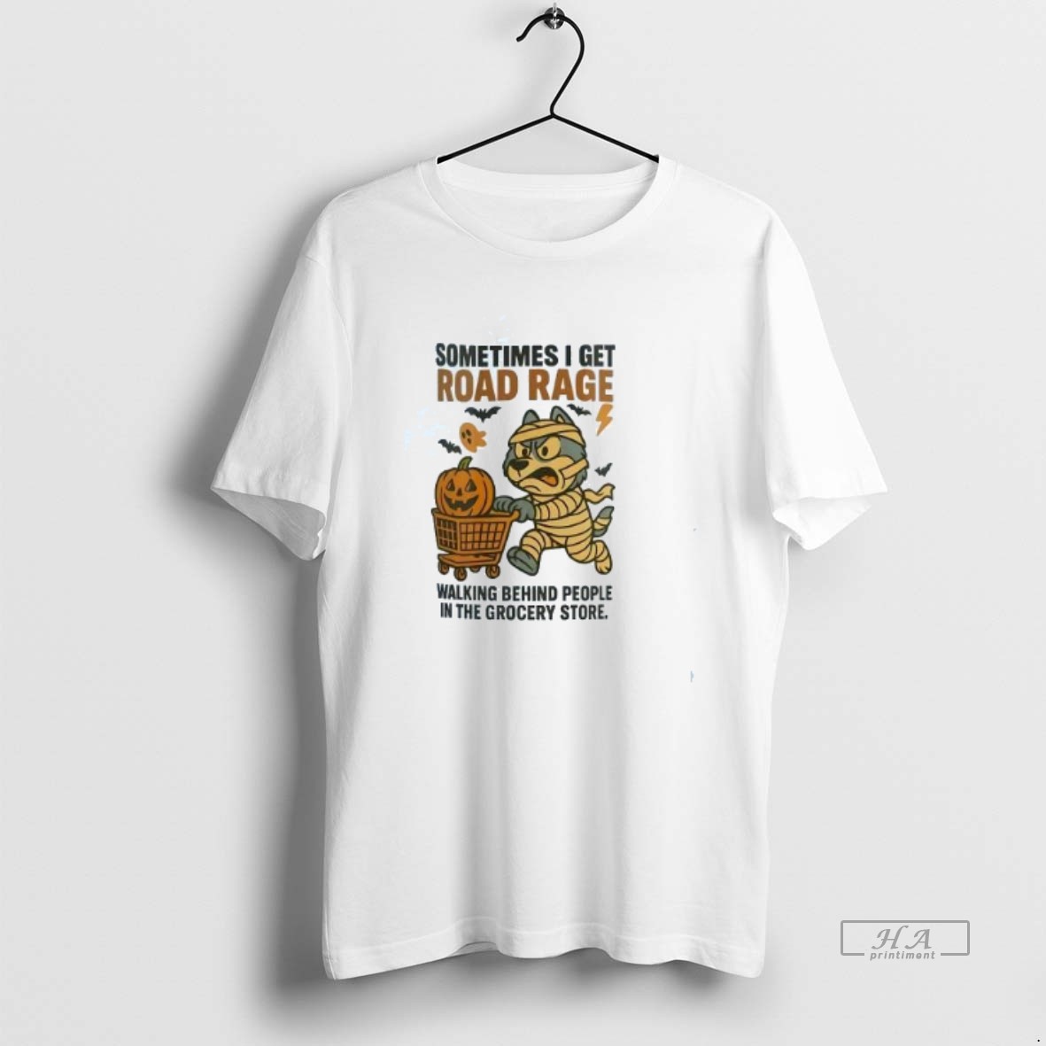 Official Trendy Husky Sdometimes I Get Road Rage Walking Behind People Grocery Store Tee Shirt