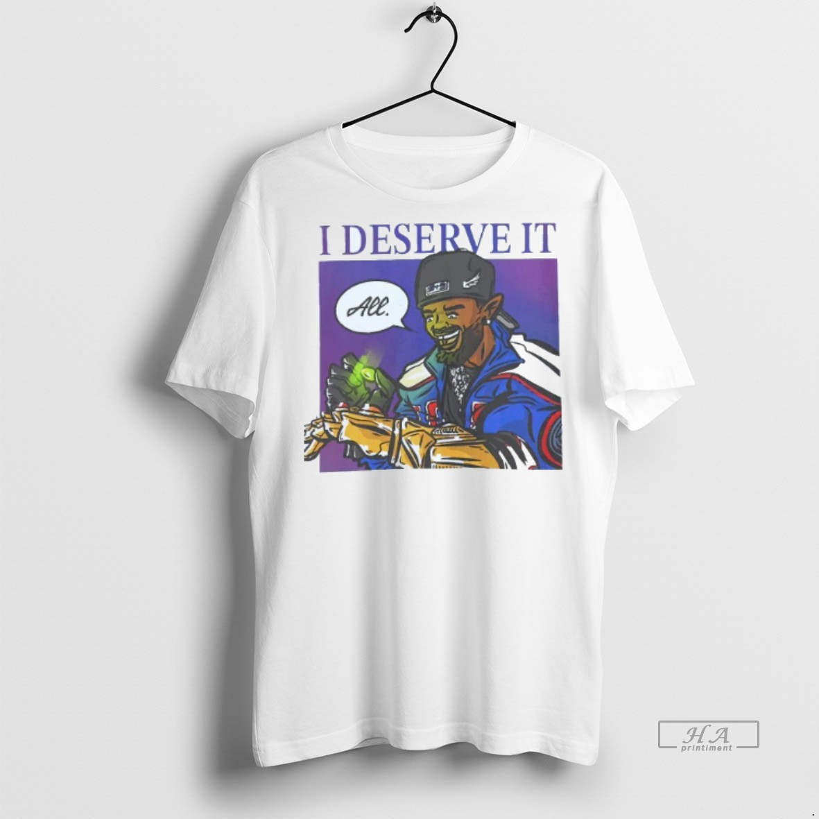 Official Trendy I Deserve It All Kendrick Lamar Graphic Mens White Tee Tee Sweater Hoodie