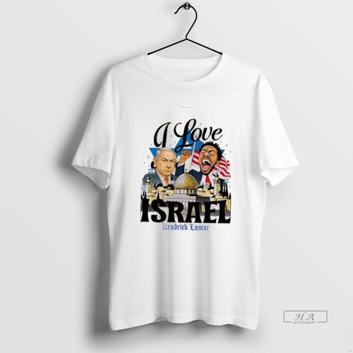 Official Trendy I Love Israel Kendrick Lamar Tee Shirt