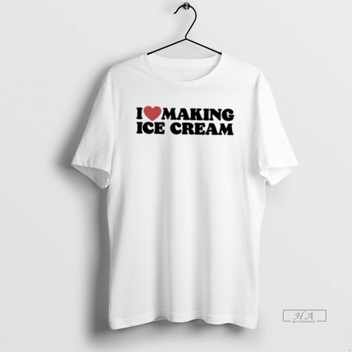 Official Trendy I Love Making Ice Cream Tee Shirt