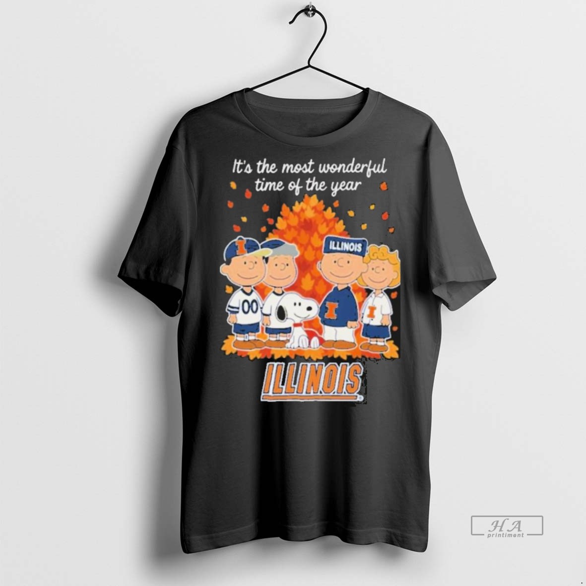Official Trendy Illinois Fighting Illini X Peanuts Its The Most Wonderful Time Of The Year The Fall 2025 T Men Tee Sweater Hoodie