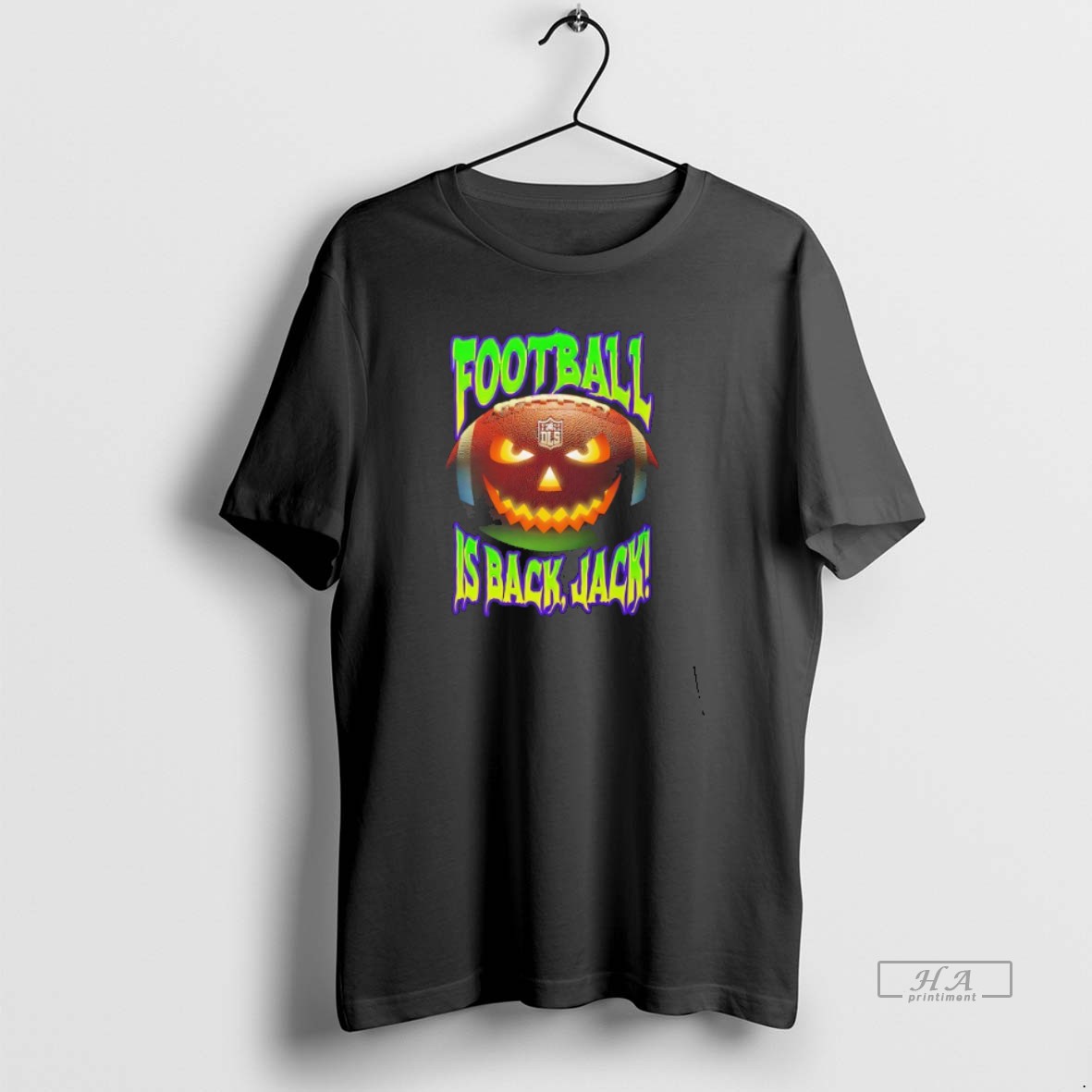 Official Trendy Jack O Lantern Football Is Back Jack Tee Shirt