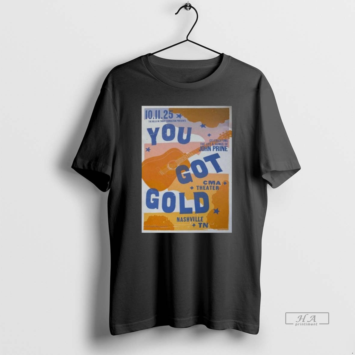Official Trendy John Prine Tour Nashville Tn October 11 2025 Tee Shirt