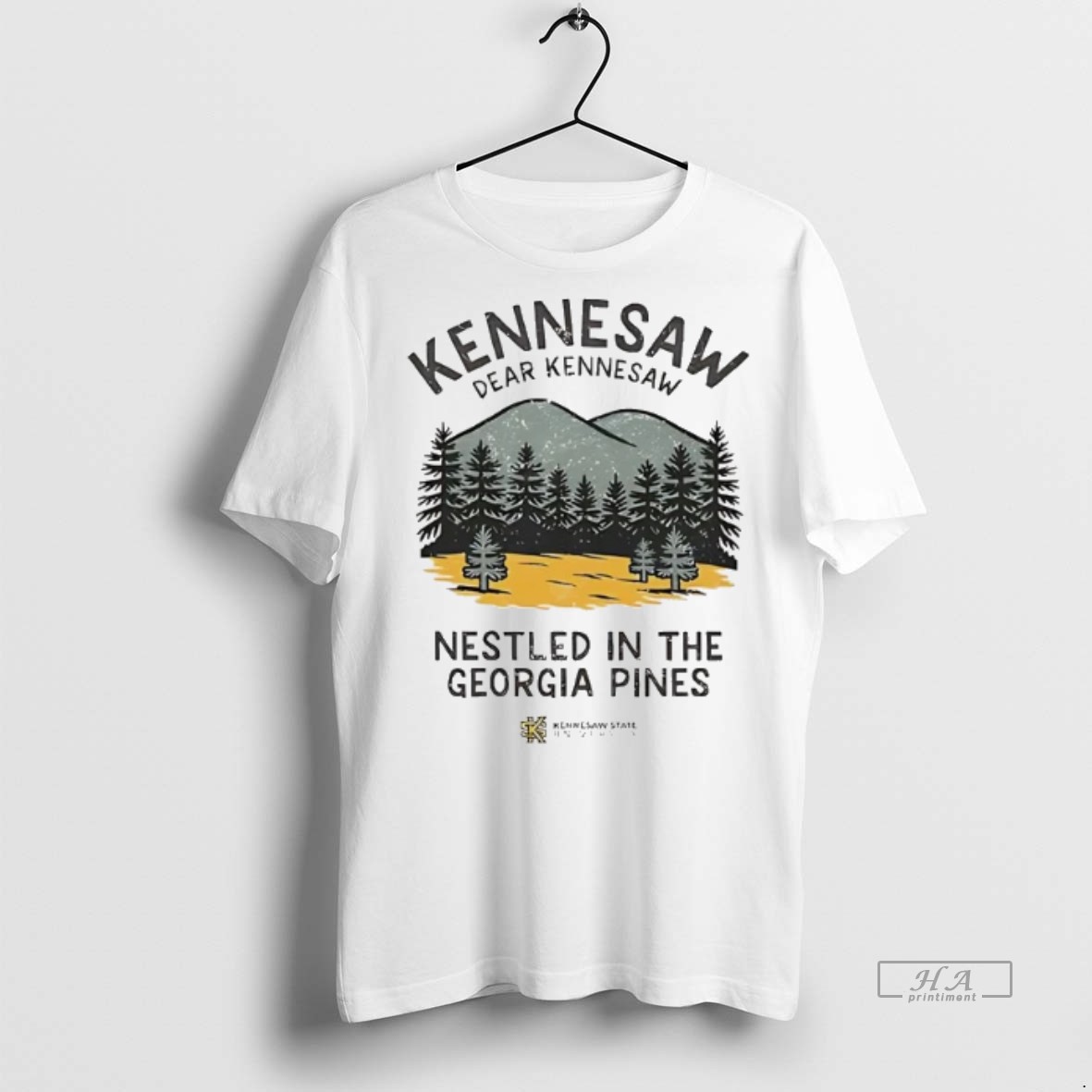 Official Trendy Ksu Owls Dear Kennesaw Nestled In The Georgia Pines Tee Sweater Hoodie