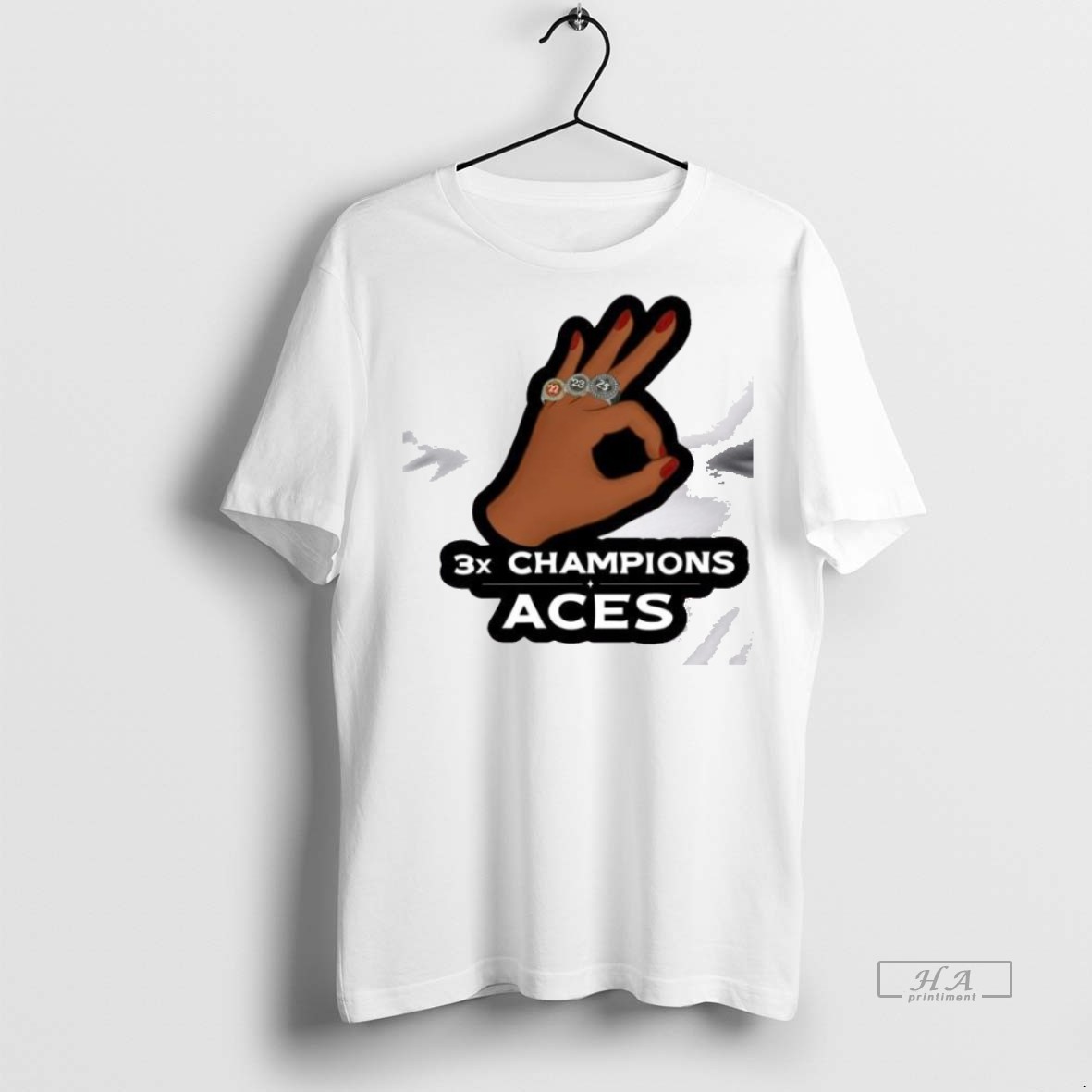 Official Trendy Las Vegas 2025 Wnba Championship 3x Champions Aces Hand T Men Tee Sweater Hoodie