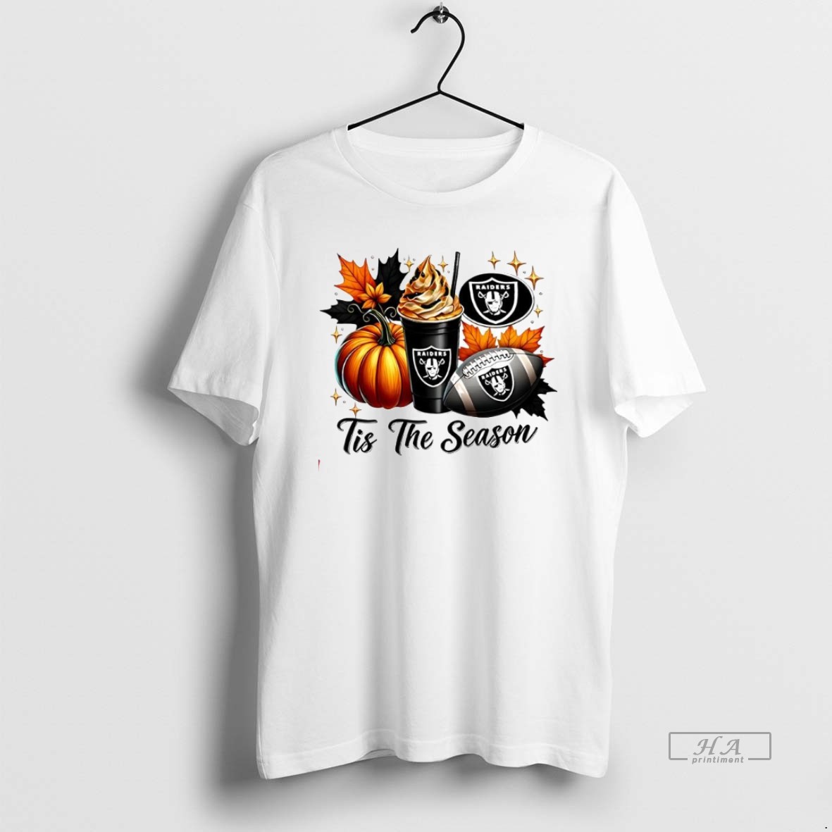 Official Trendy Las Vegas Raiders Tis The Season Halloween Tee Shirt