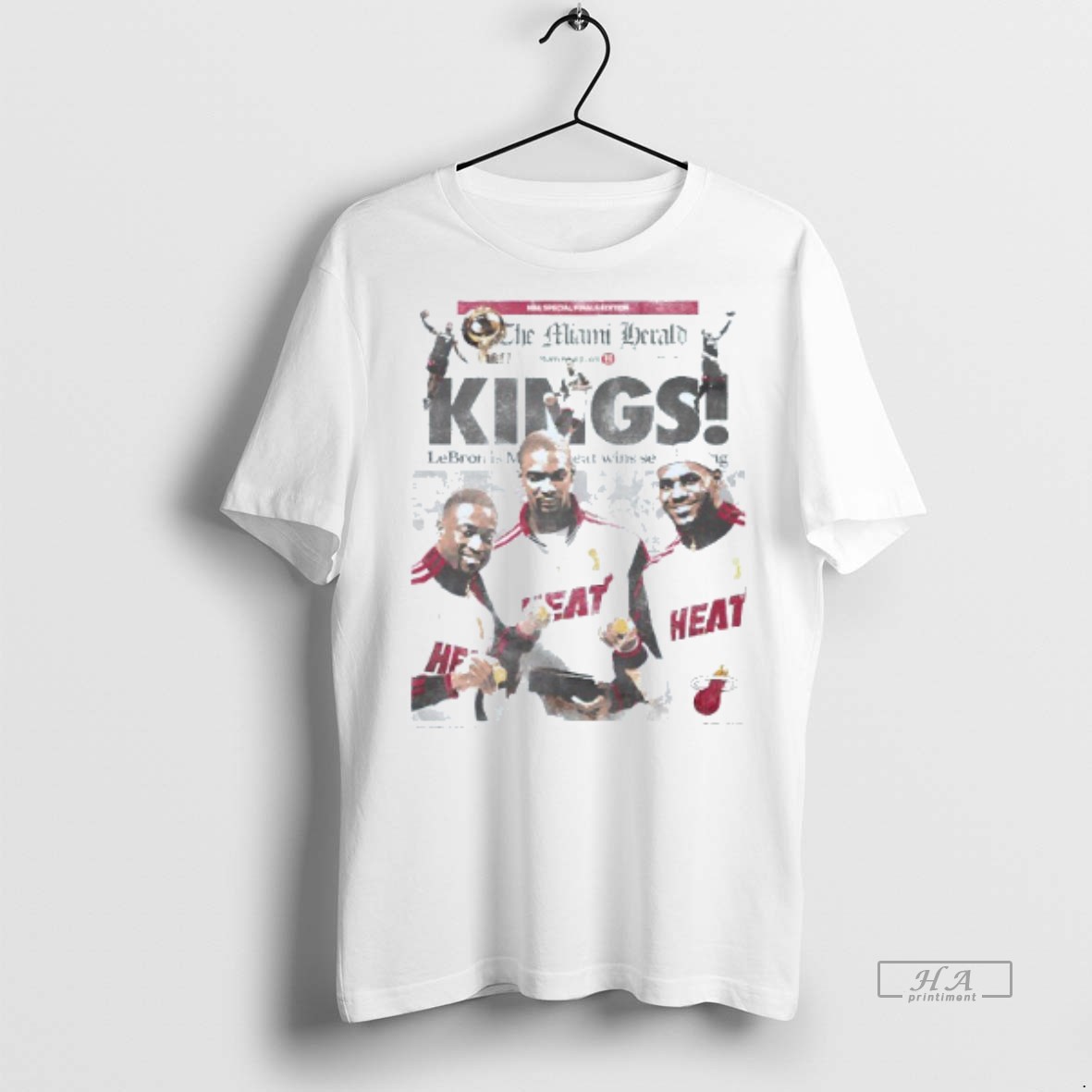 Official Trendy Lebron James Miami Heat Kings Nba Special Finals Edition Mens White Tee Tee Sweater Hoodie