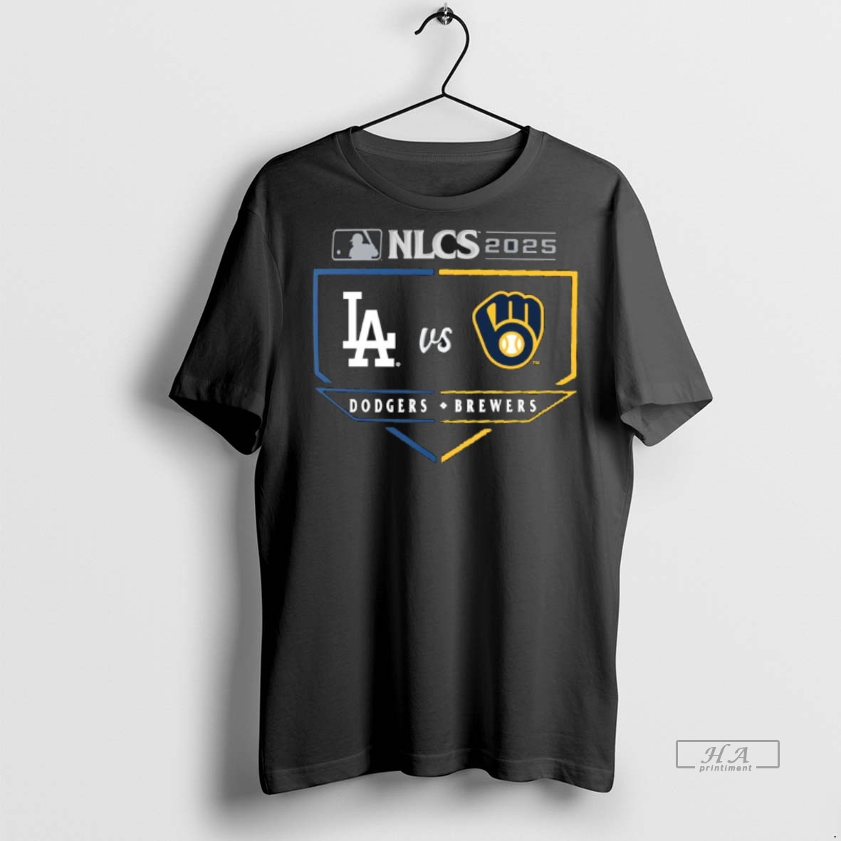 Official Trendy Los Angeles Dodgers Vs Milwaukee Brewers Nlcs Batters Box Matchup Tee Sweater Hoodie