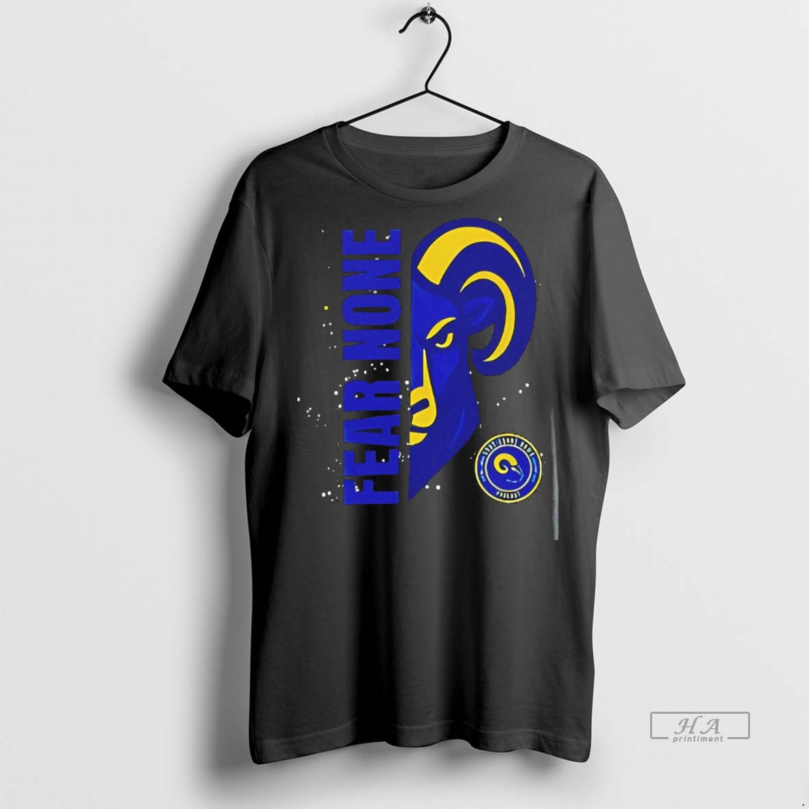 Official Trendy Los Angeles Rams Fear None Logo Tee Sweater Hoodie