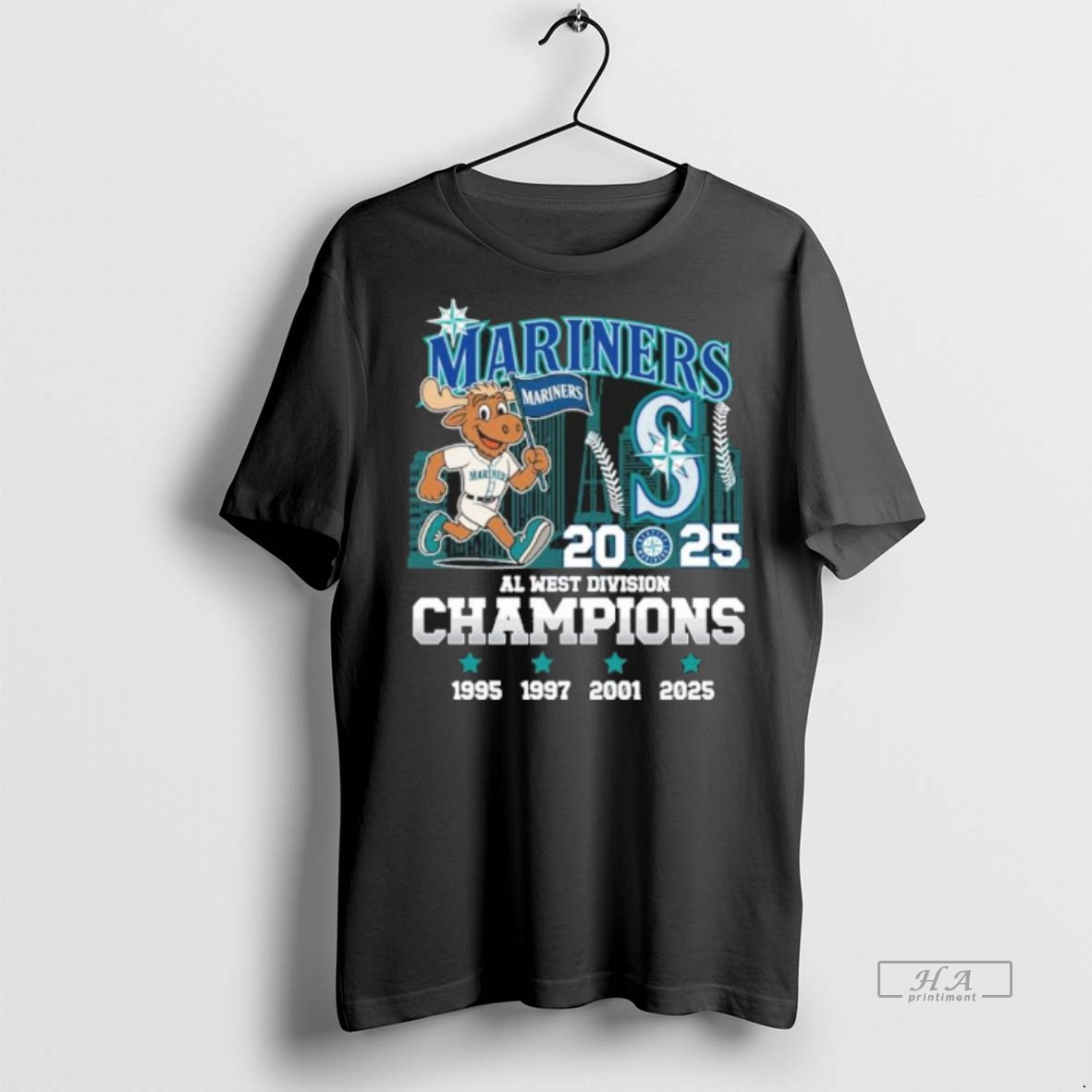 Official Trendy Mariners Mascot Parade Al West Champions Tee Sweater Hoodie