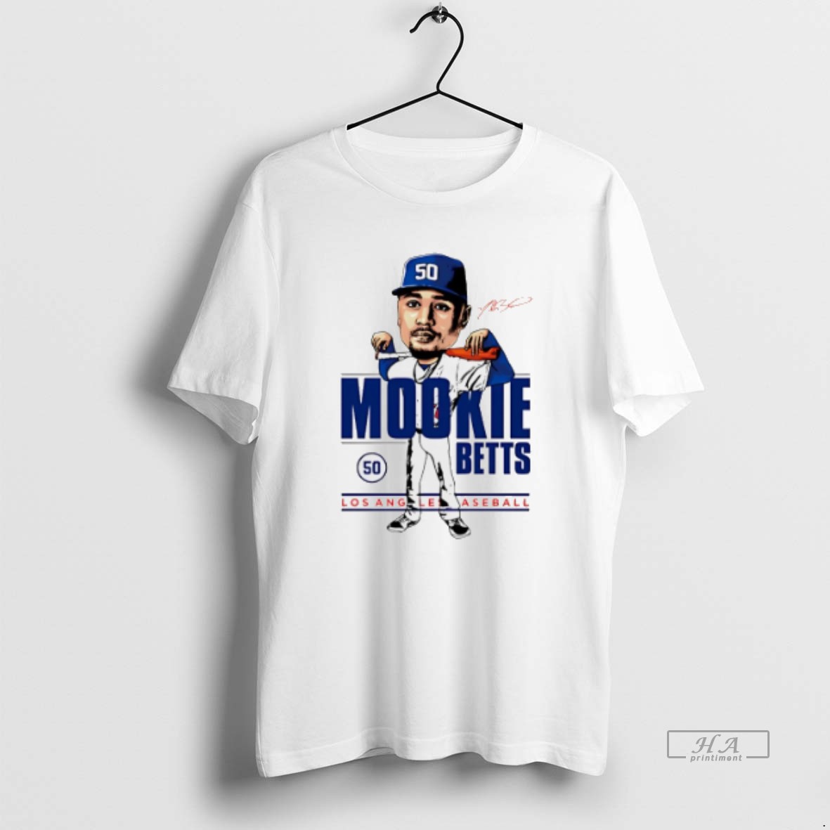 Official Trendy Mookie Betts Los Angeles Dodgers Caricature 2025 Tee Shirt