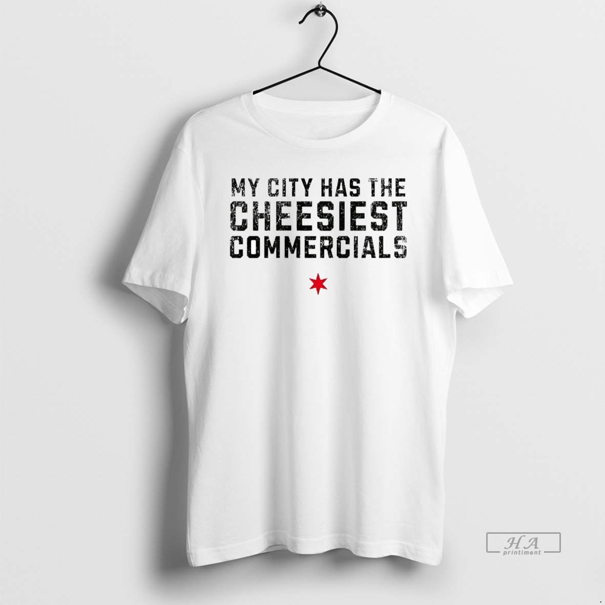 Official Trendy My City Has The Cheesiest Commercials Tee Shirt