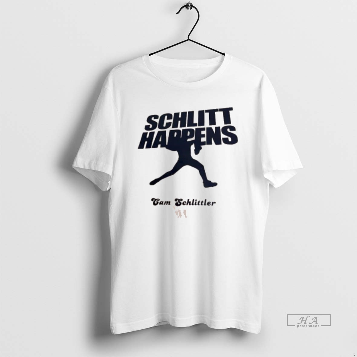 Official Trendy New York Baseball Cam Schlittler Schlitt Happens Tee Shirt